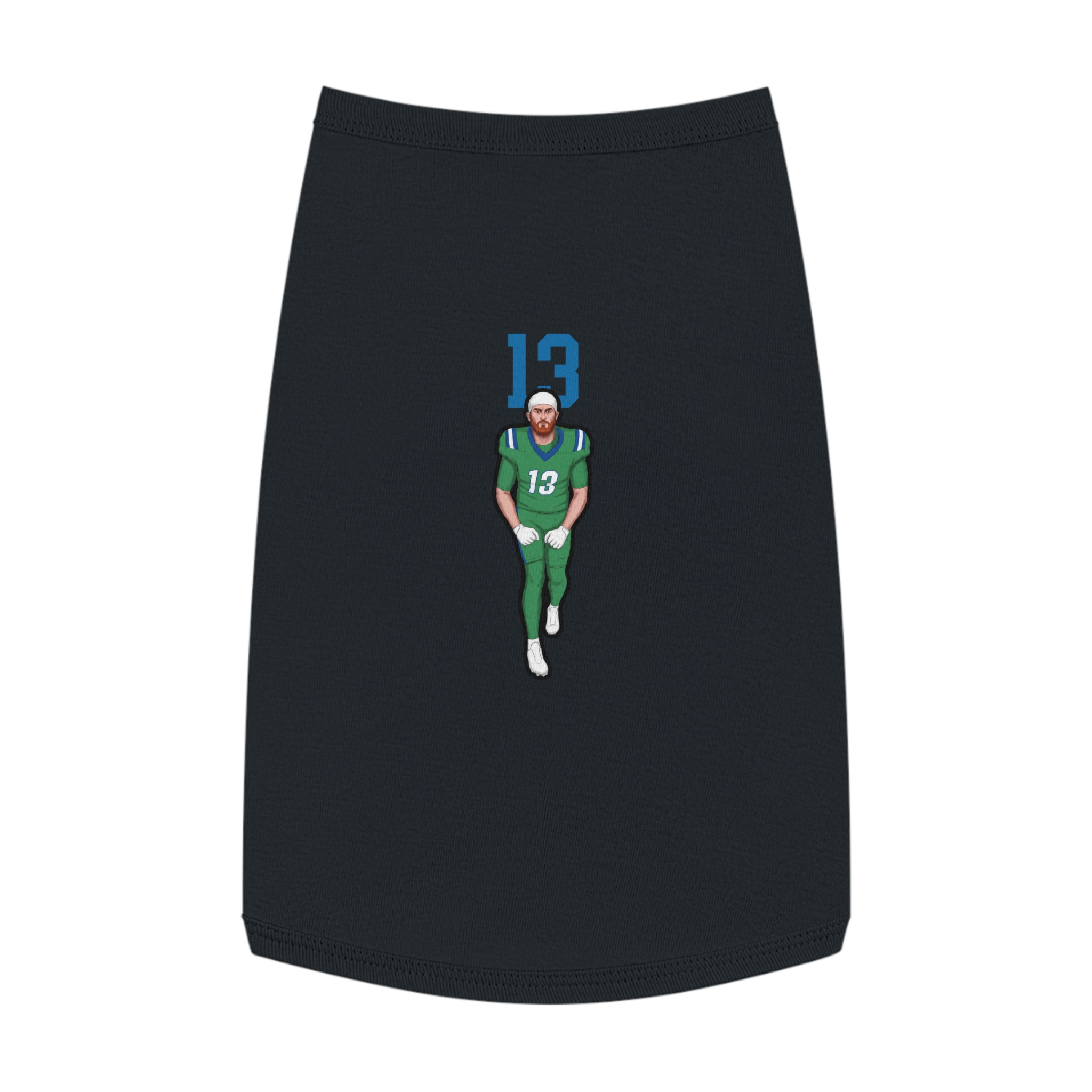 Pet Tank Top — character_number_top in Black