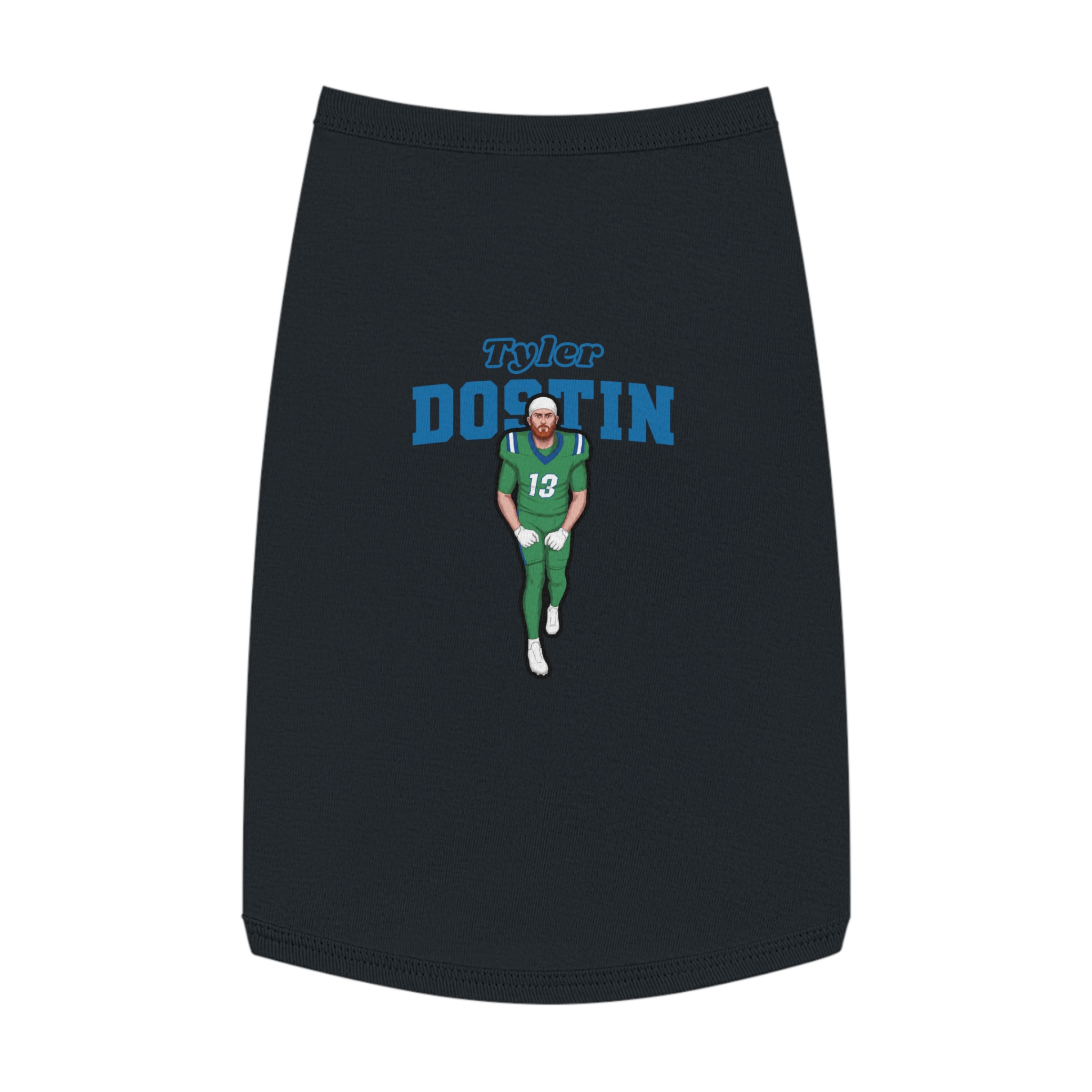 Pet Tank Top — character_name_arch in Black