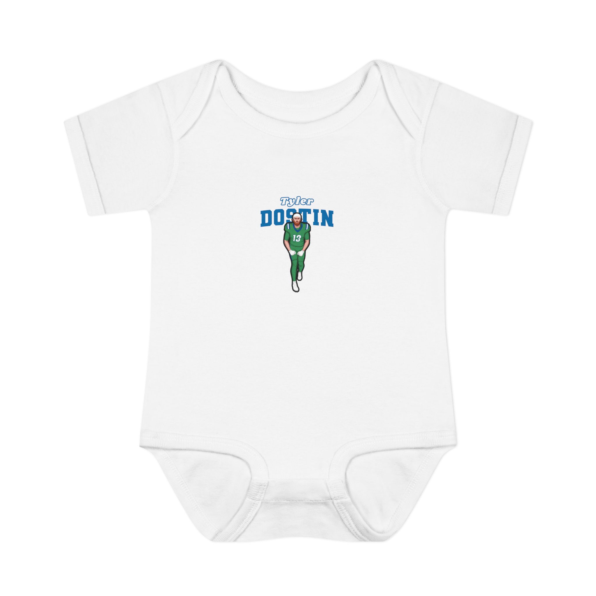 Baby Onesie — character_name_arch in White