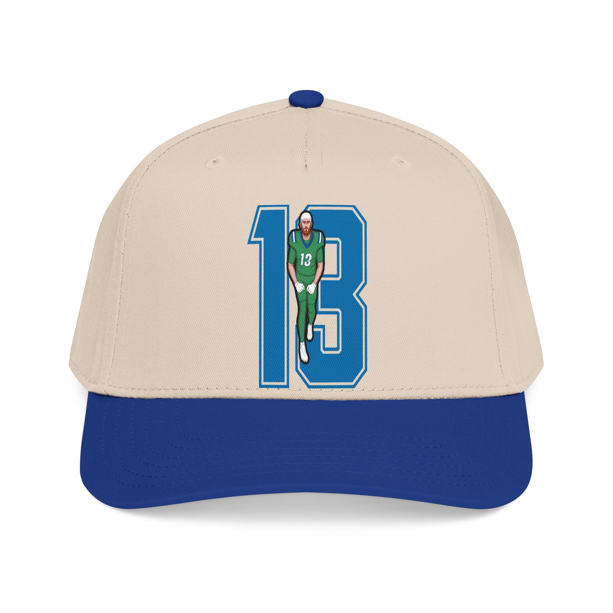 Baseball Cap — character_number in Royal / Natural