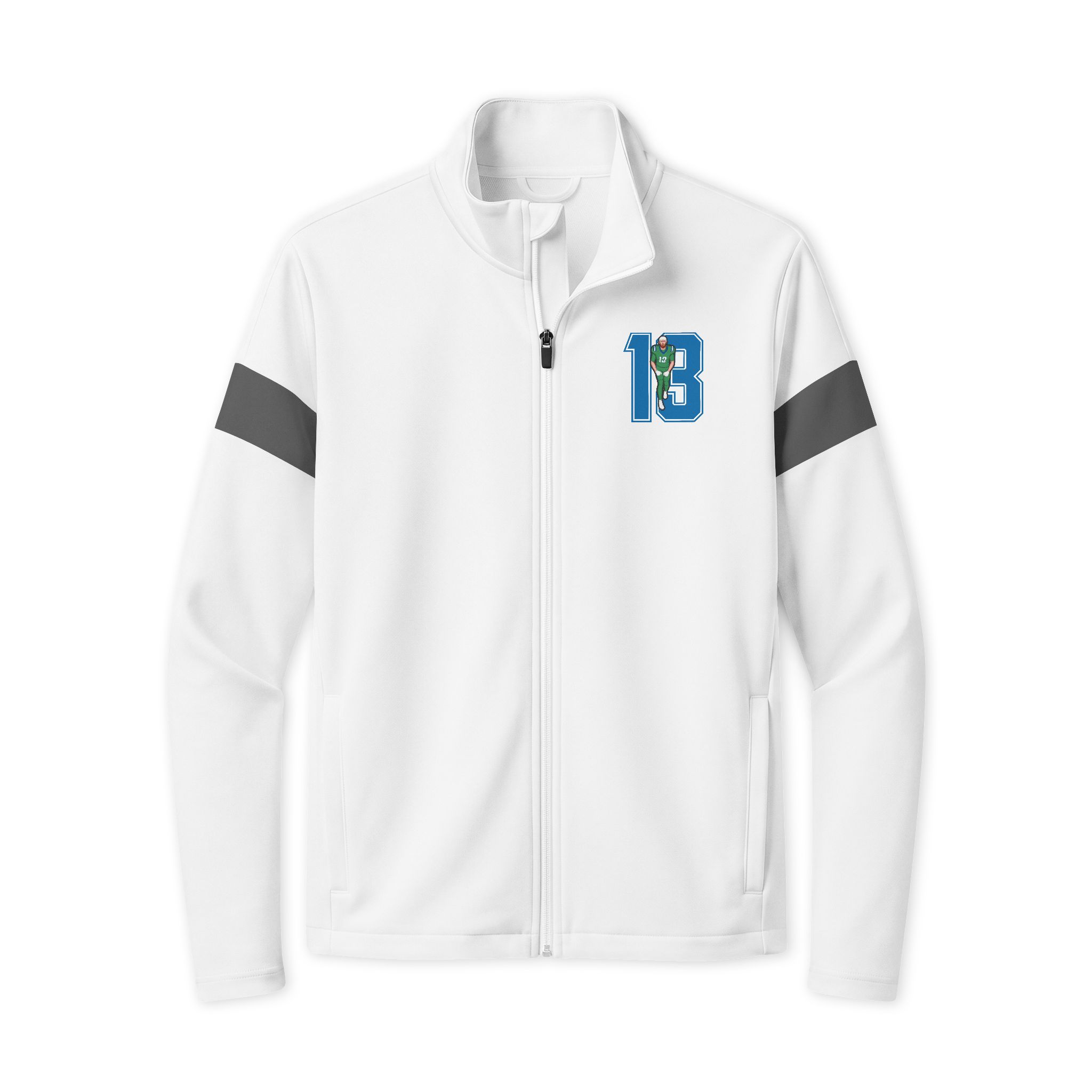 Travel Full-Zip Jacket — character_number in White/ Iron Grey