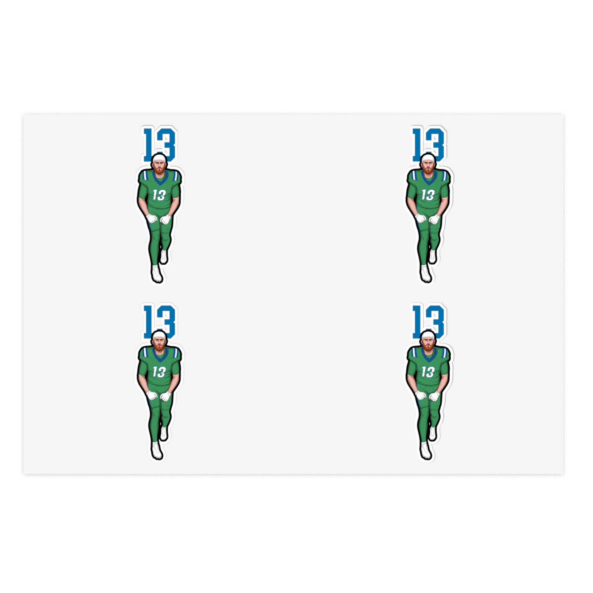Sticker Sheet — character_number_top in Classic
