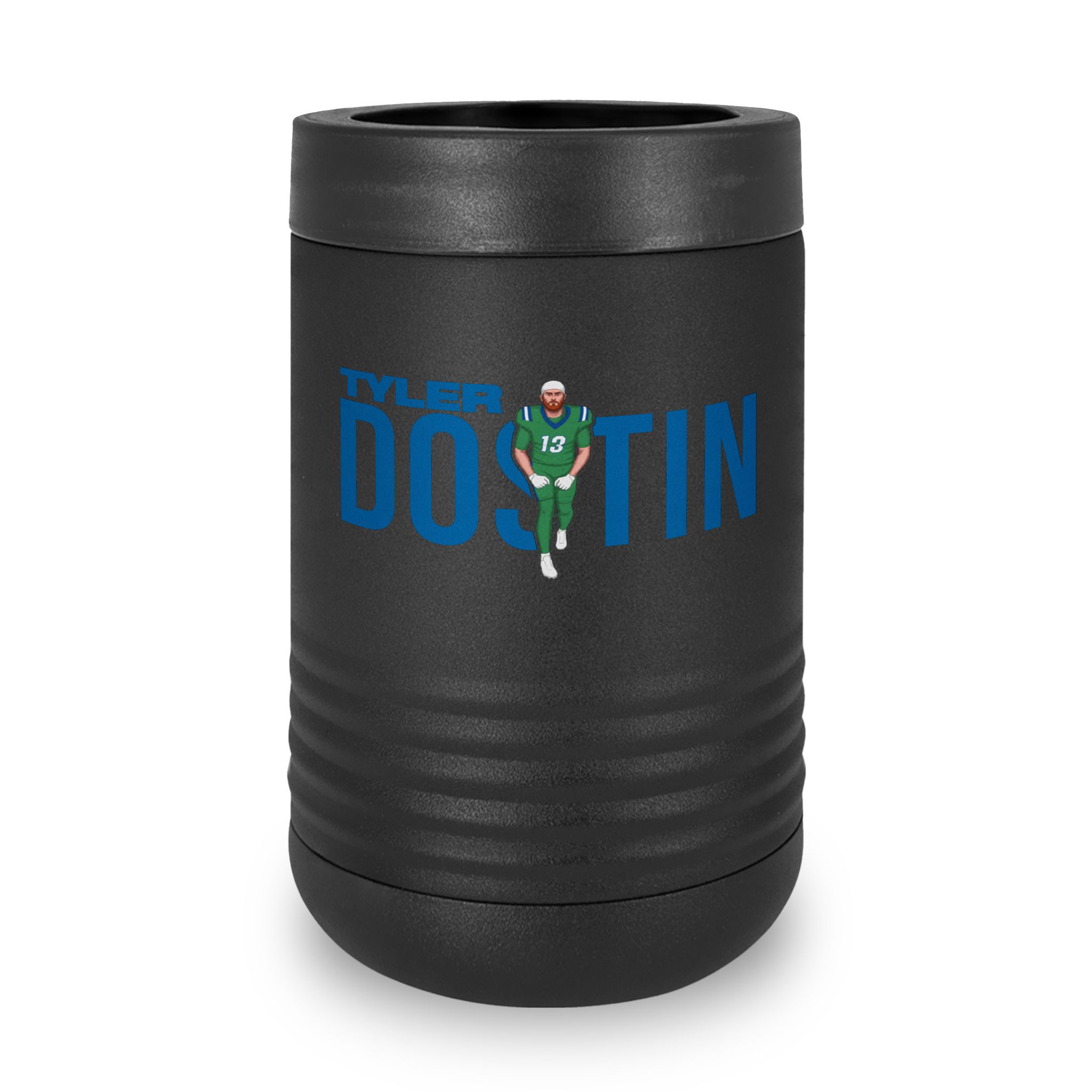 Stainless Can Cooler — character_player_name in Black