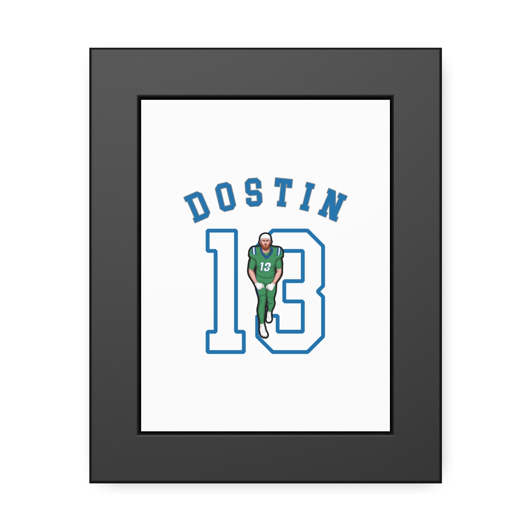 Framed Poster — character_shirsey_arch in Black