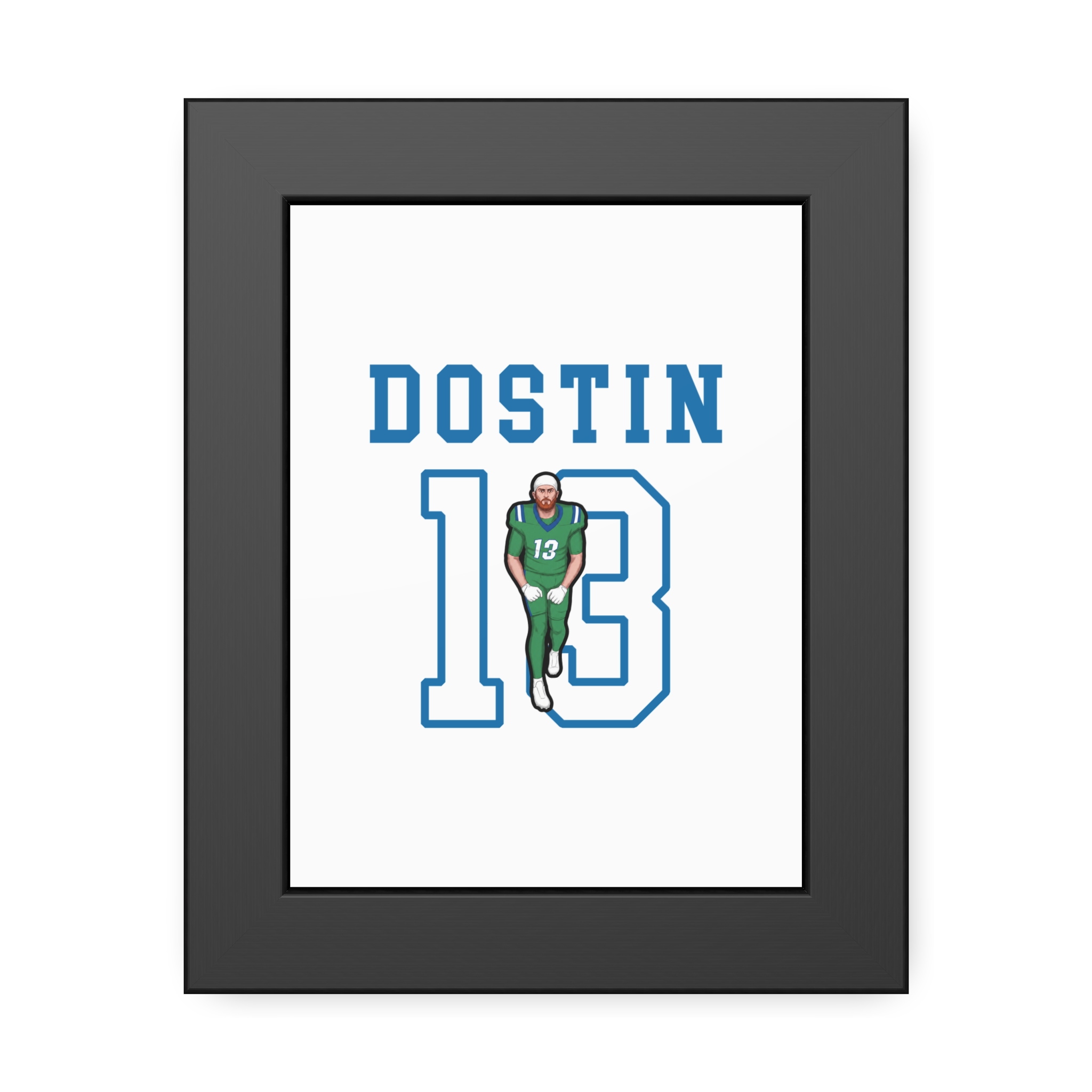 Framed Poster — character_shirsey in Black