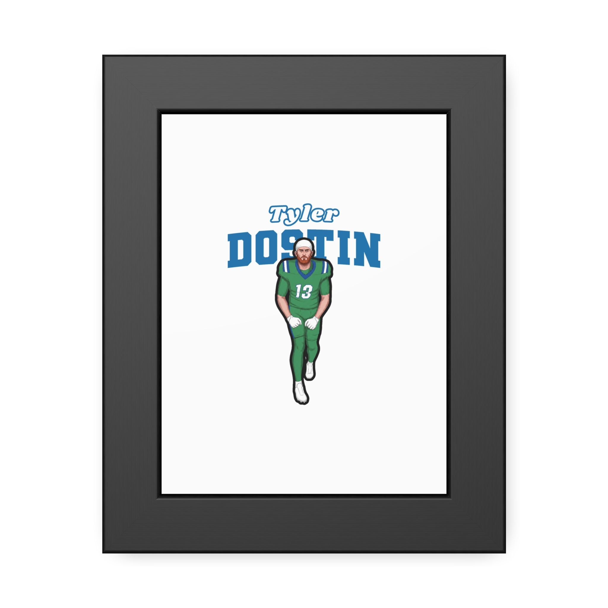 Framed Poster — character_name_arch in Black
