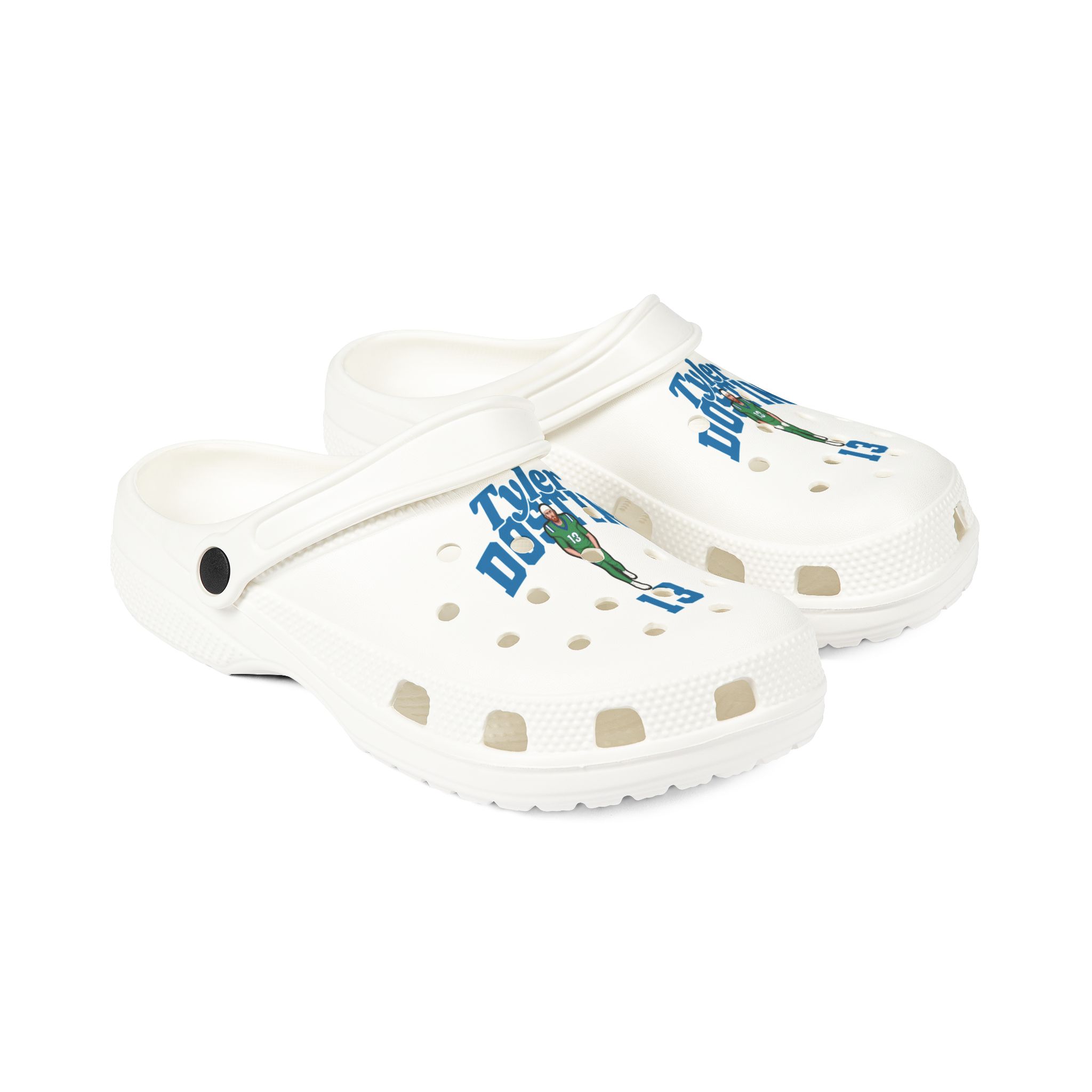 Rubber Clogs — character_signature_arch in White