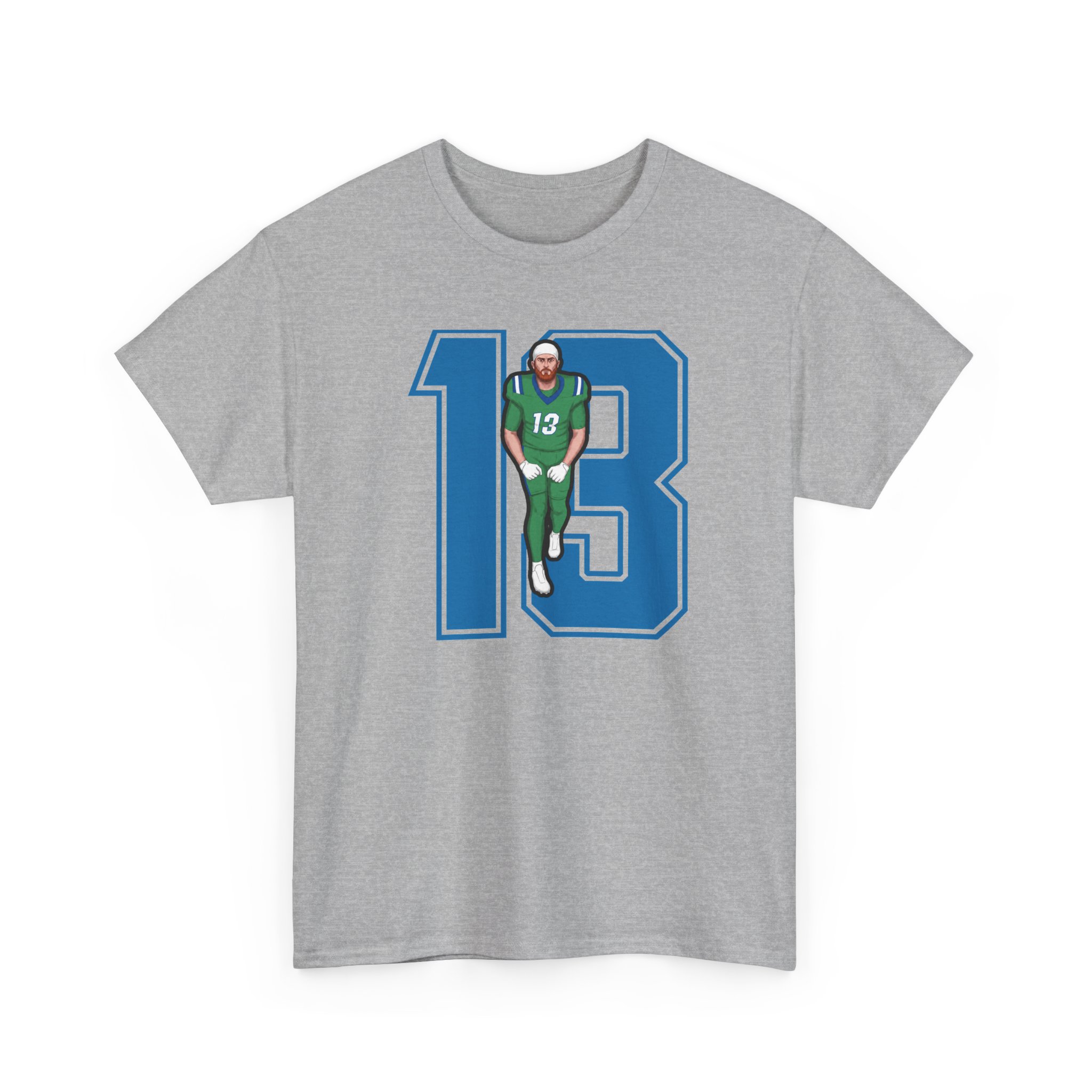 Tee — character_number in Grey