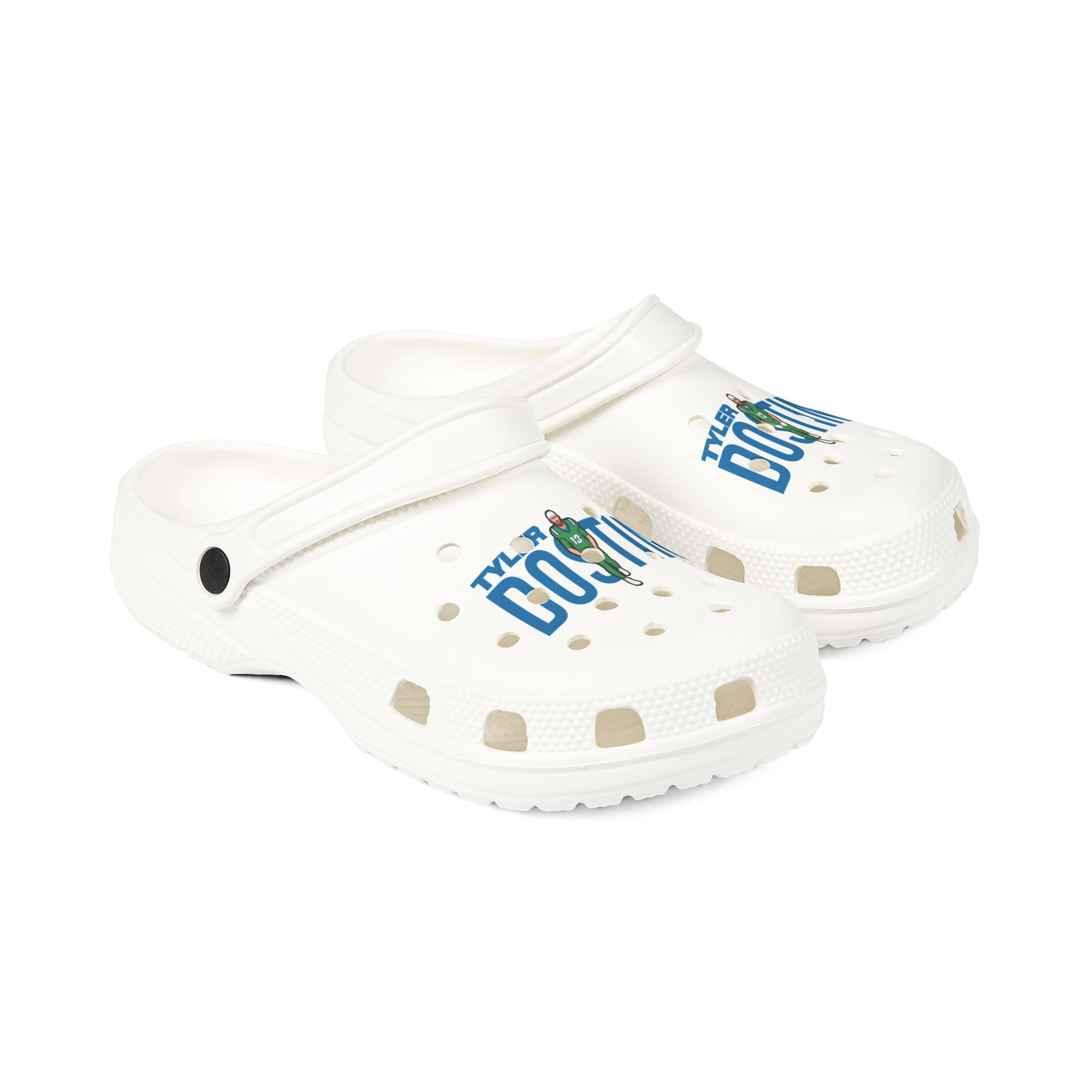 Rubber Clogs — character_player_name in White