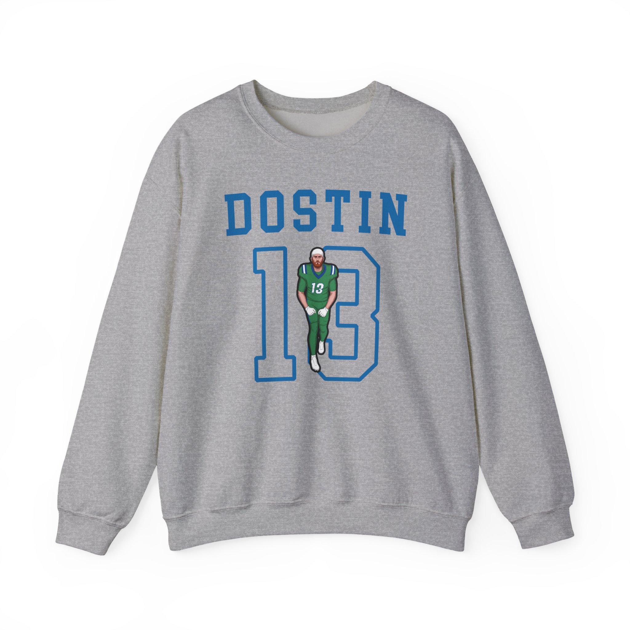 Crewneck Sweatshirt — character_shirsey in Grey