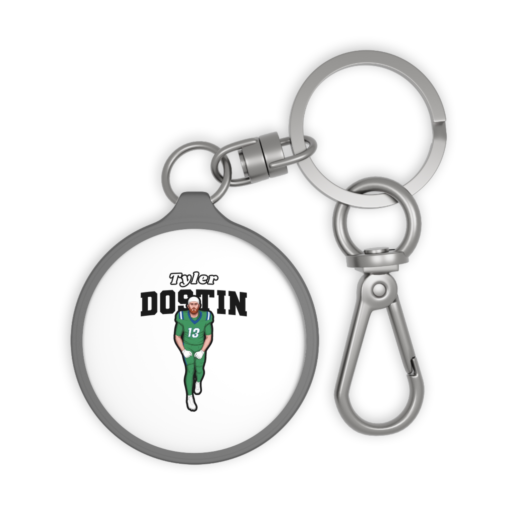Keychain — character_name_arch in Grey