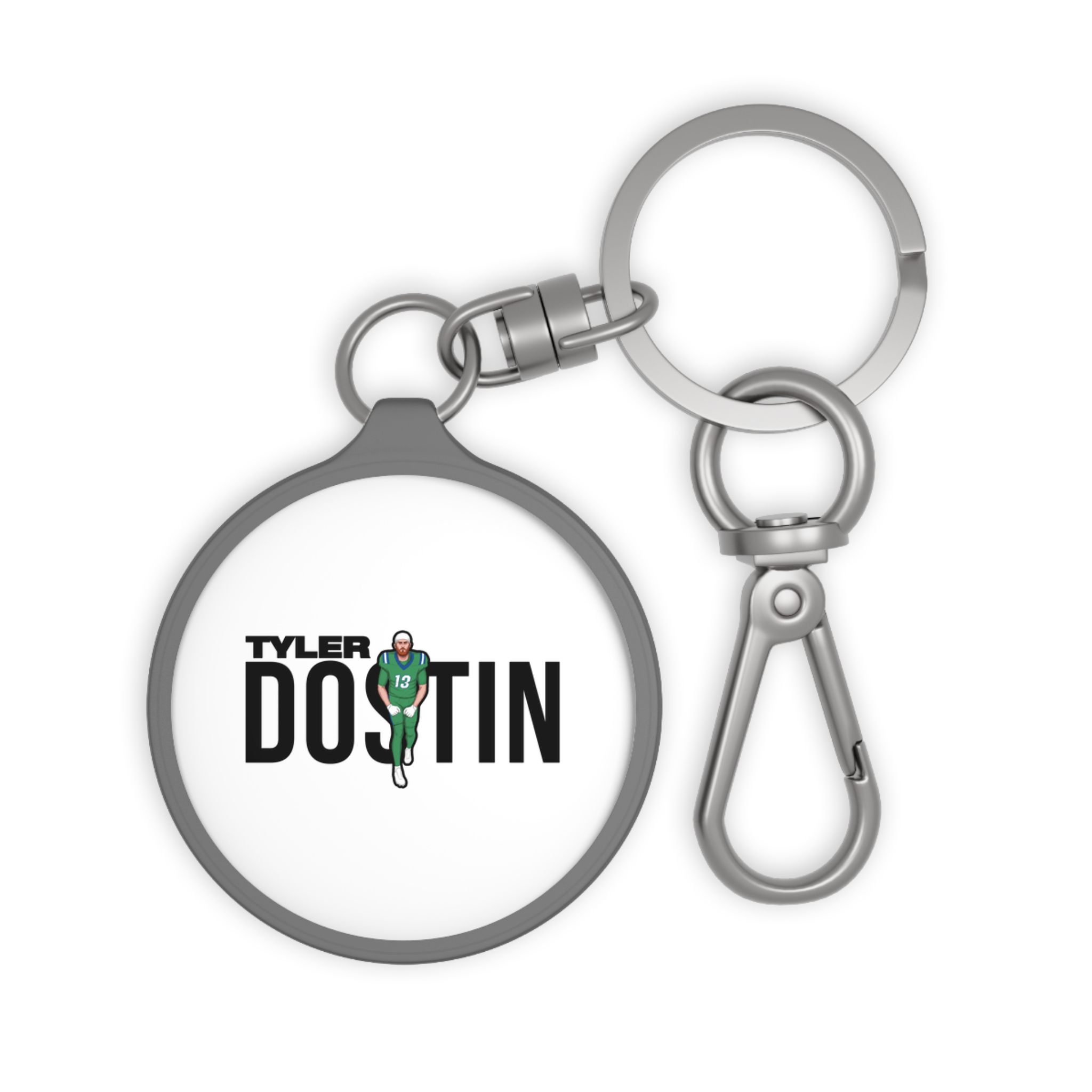 Keychain — character_player_name in Grey