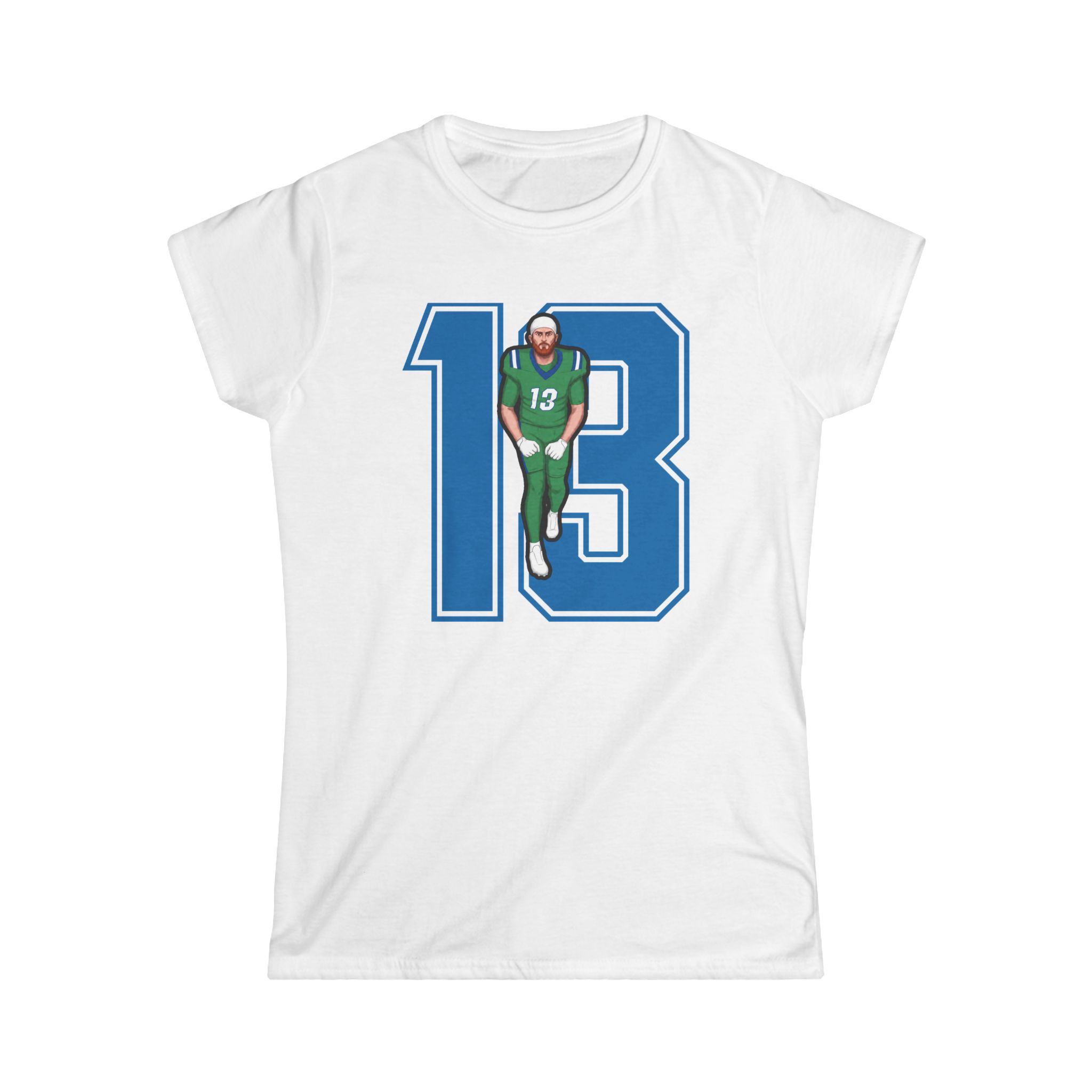 Women's Softstyle Tee — character_number in White