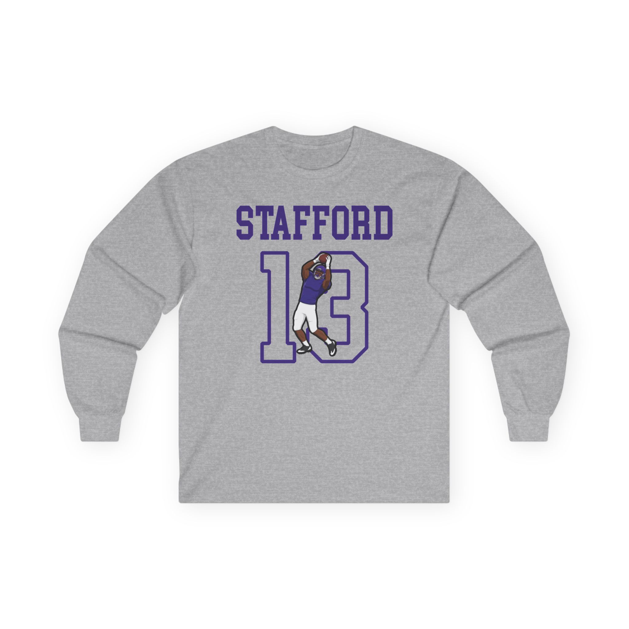 Long Sleeve Tee — character_shirsey in Grey