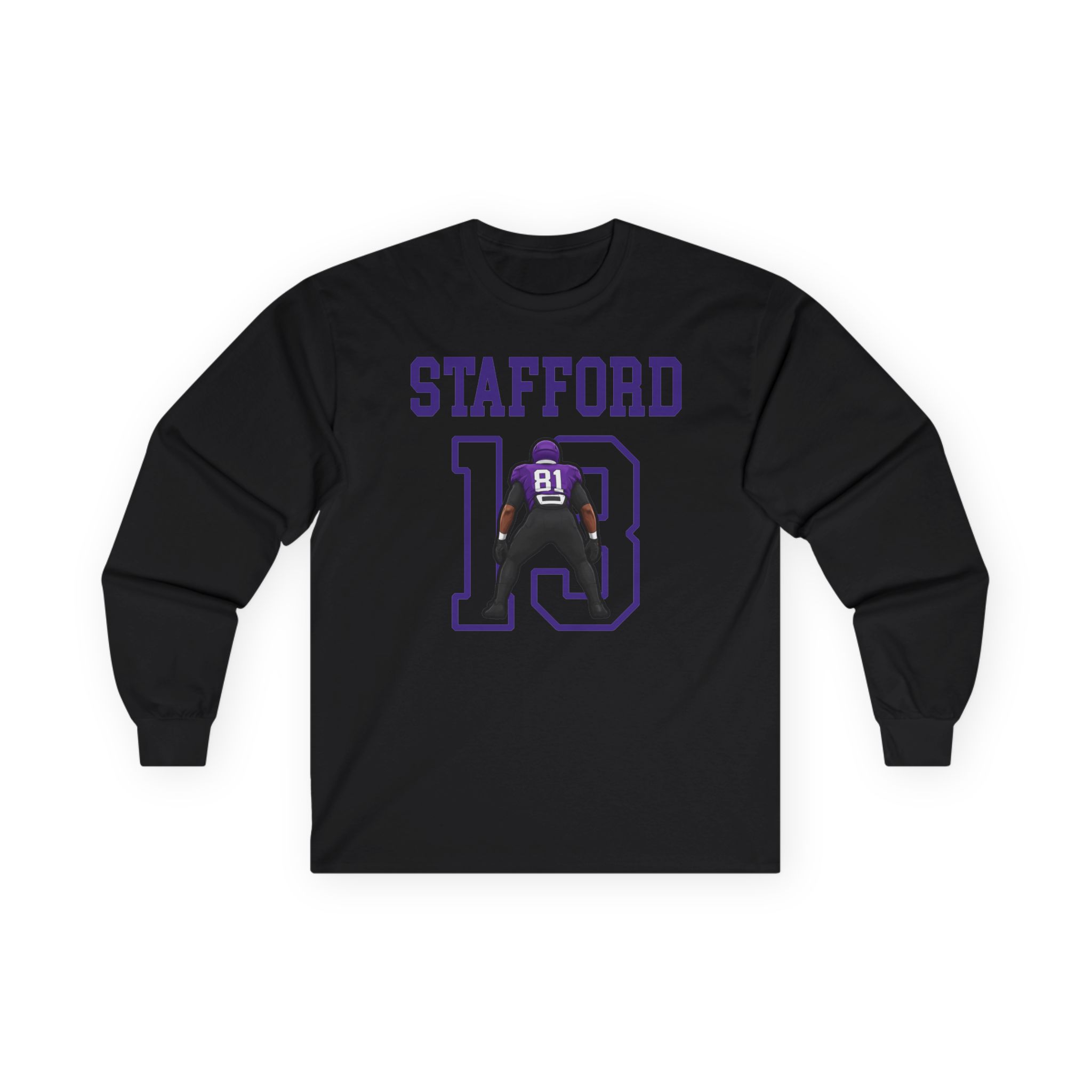 Long Sleeve Tee — character_shirsey in Black