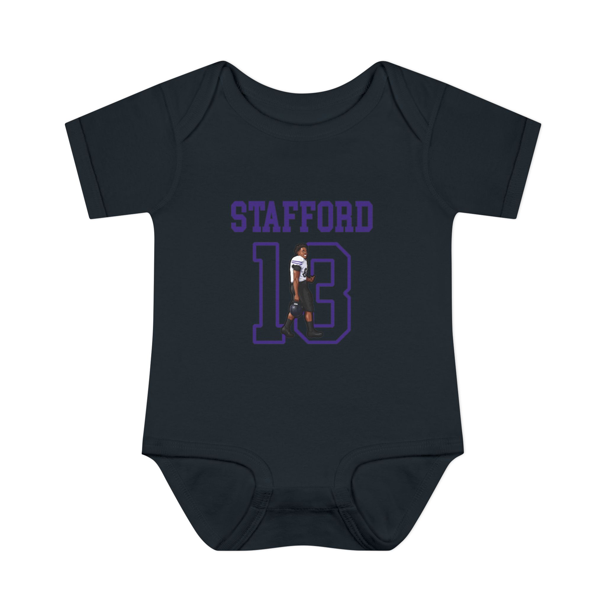 Baby Onesie — character_shirsey in Black