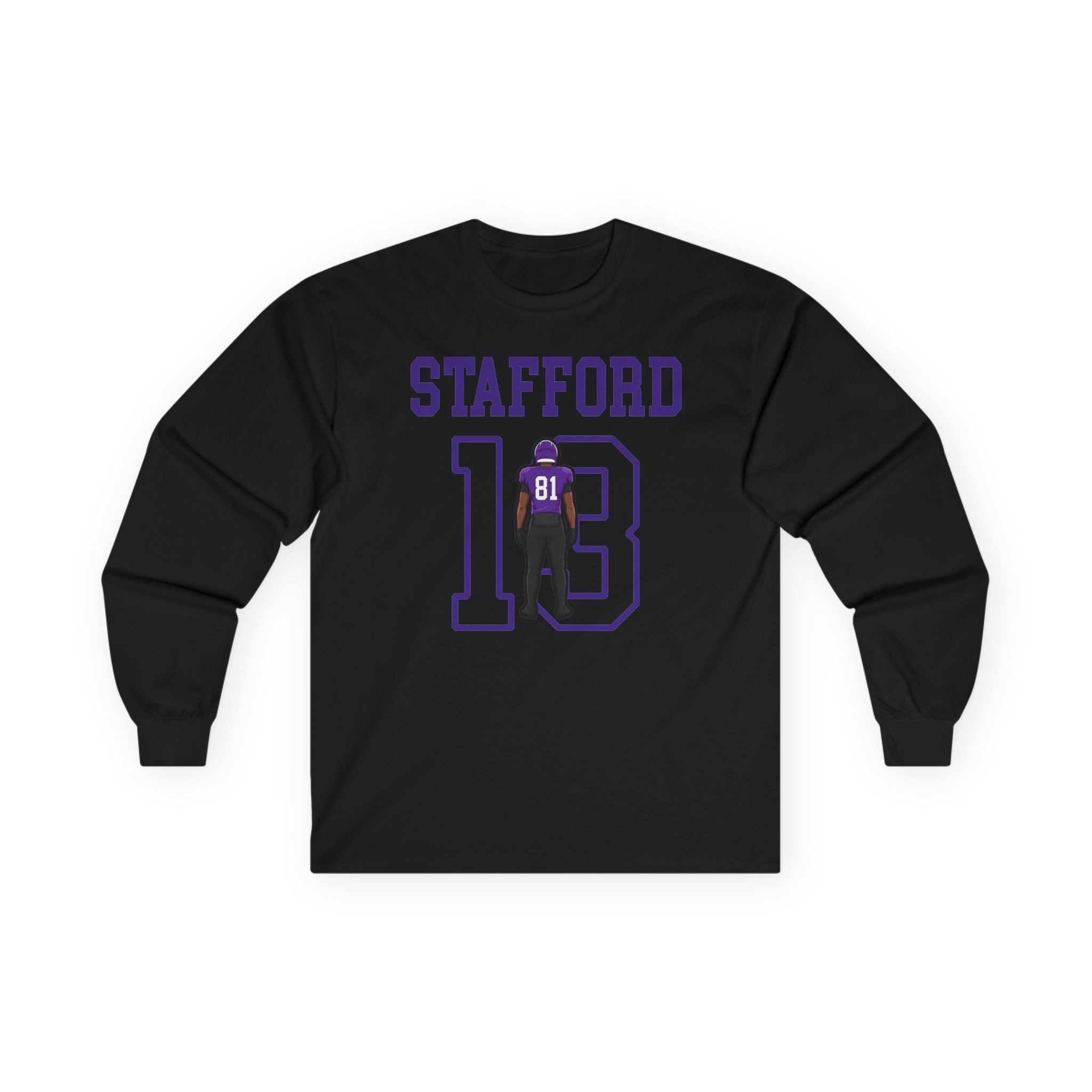 Long Sleeve Tee — character_shirsey in Black