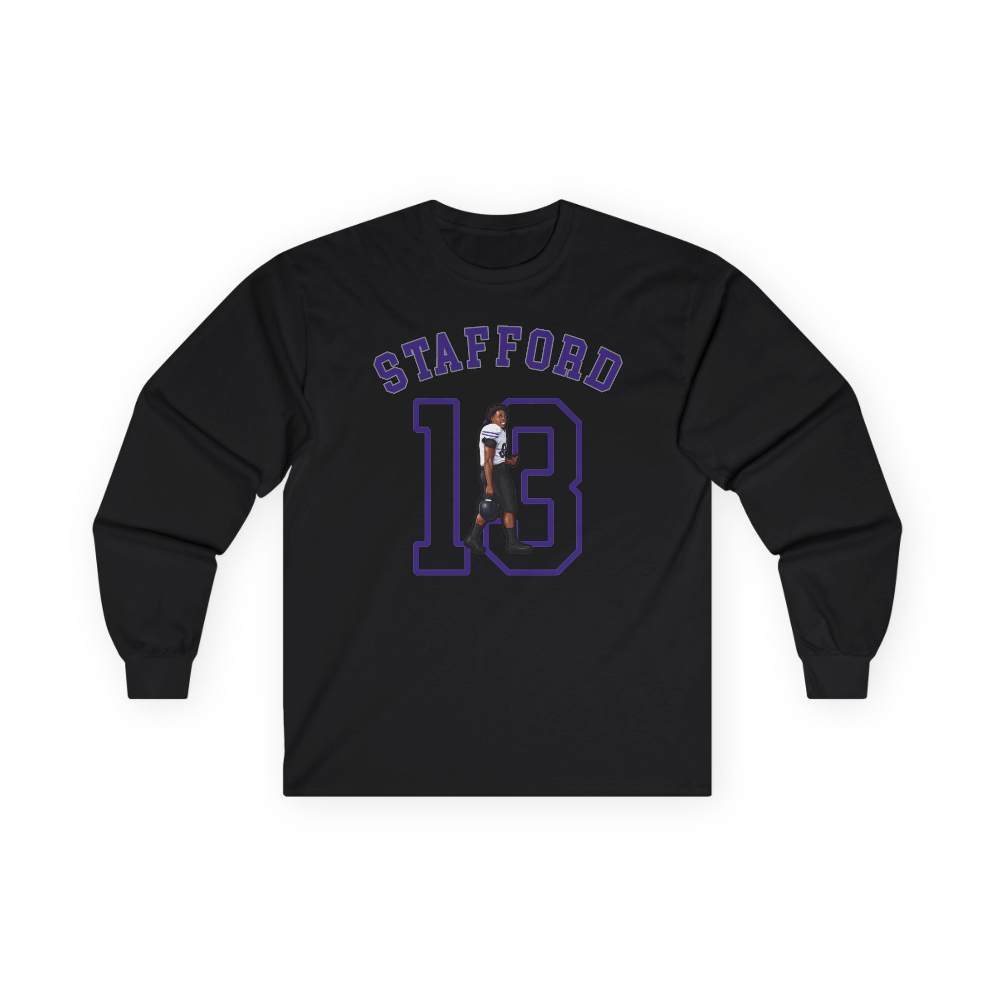 Long Sleeve Tee — character_shirsey_arch in Black
