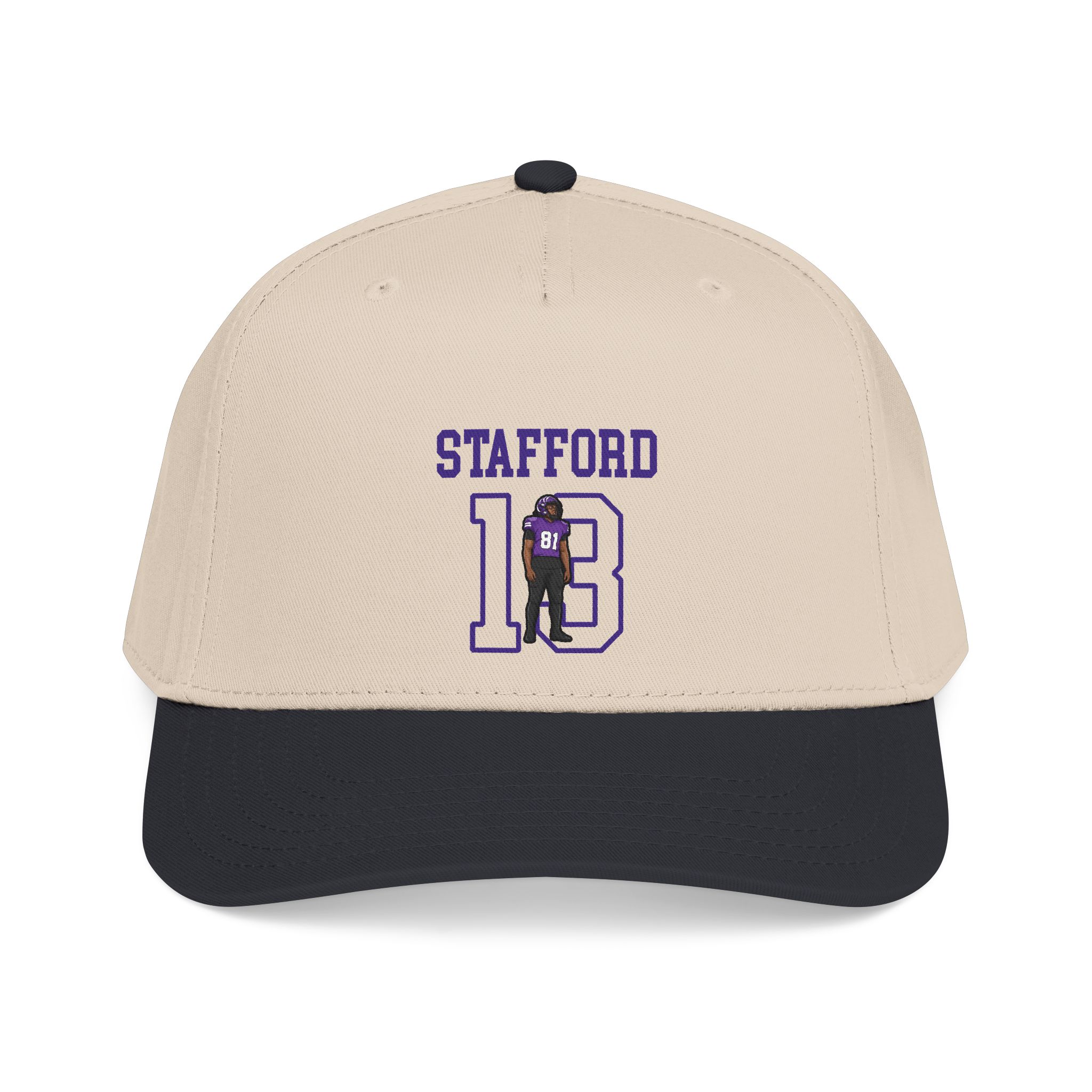 Baseball Cap — character_shirsey in Black / Natural
