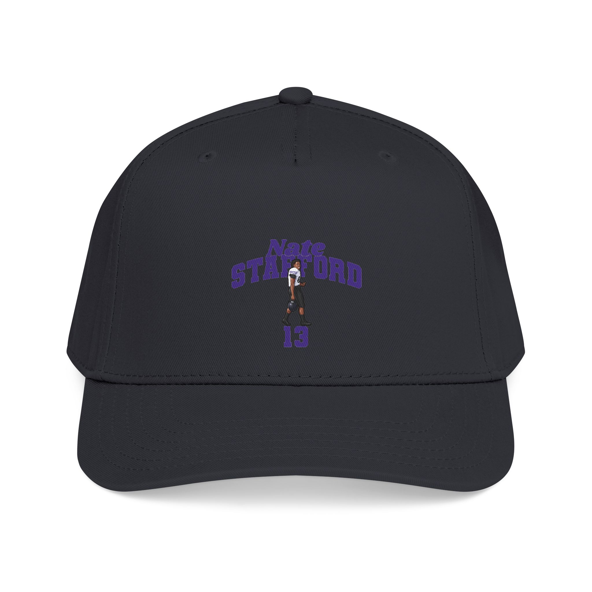 Baseball Cap — character_signature_arch in Black