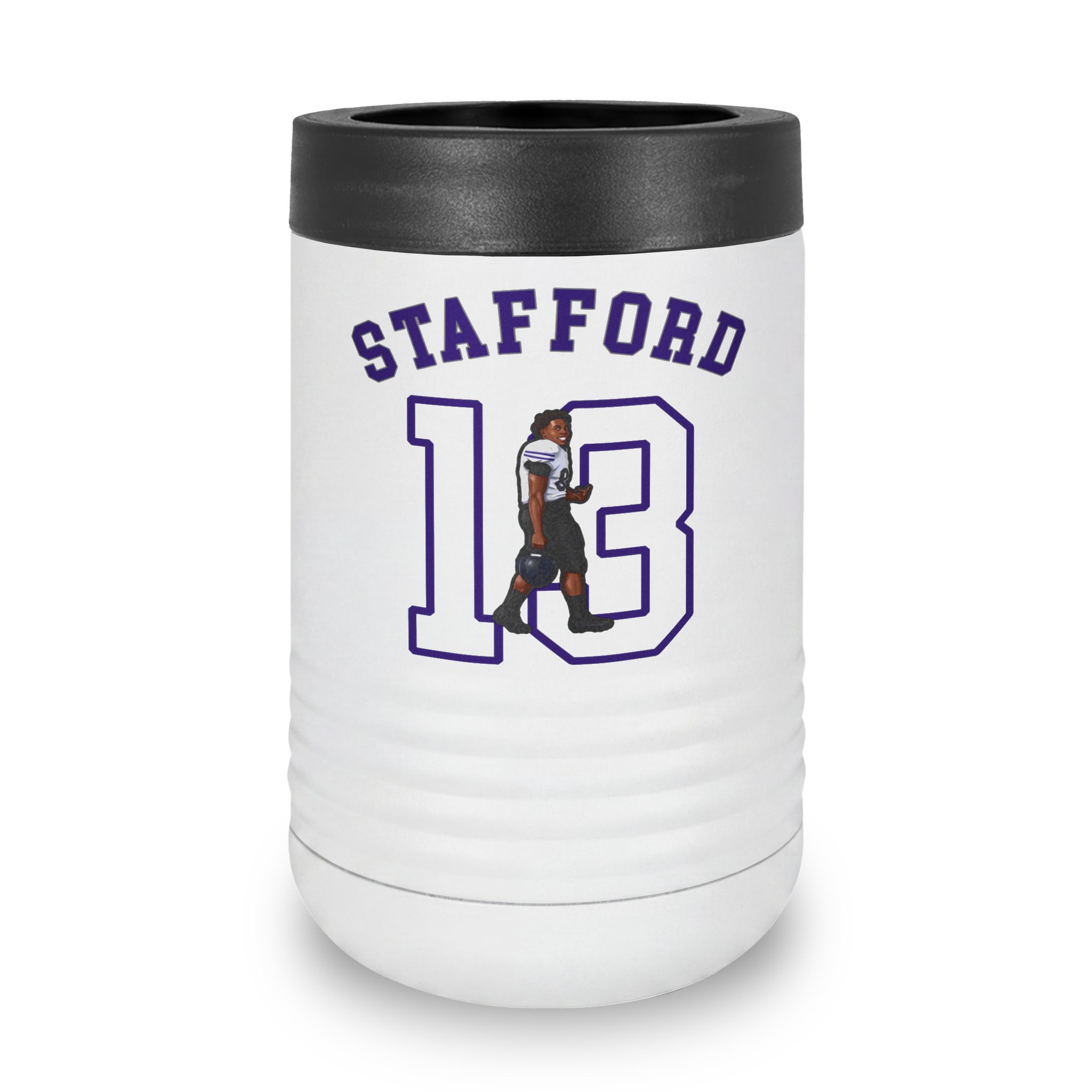 Stainless Can Cooler — character_shirsey_arch in White