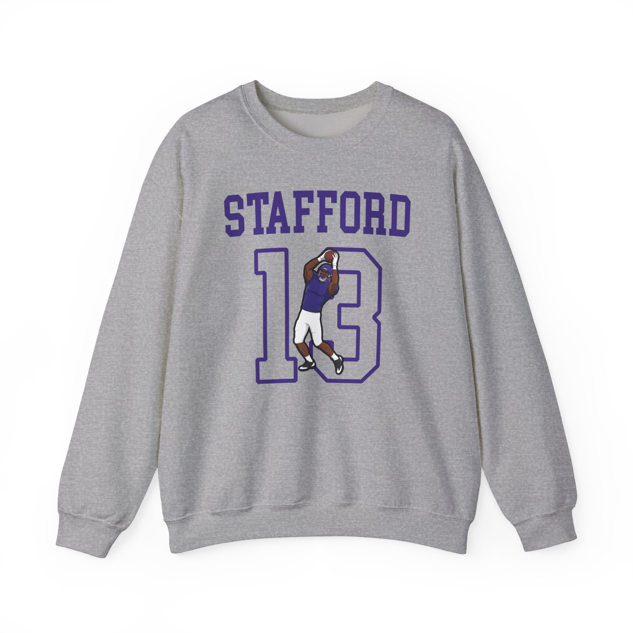 Crewneck Sweatshirt — character_shirsey in Grey