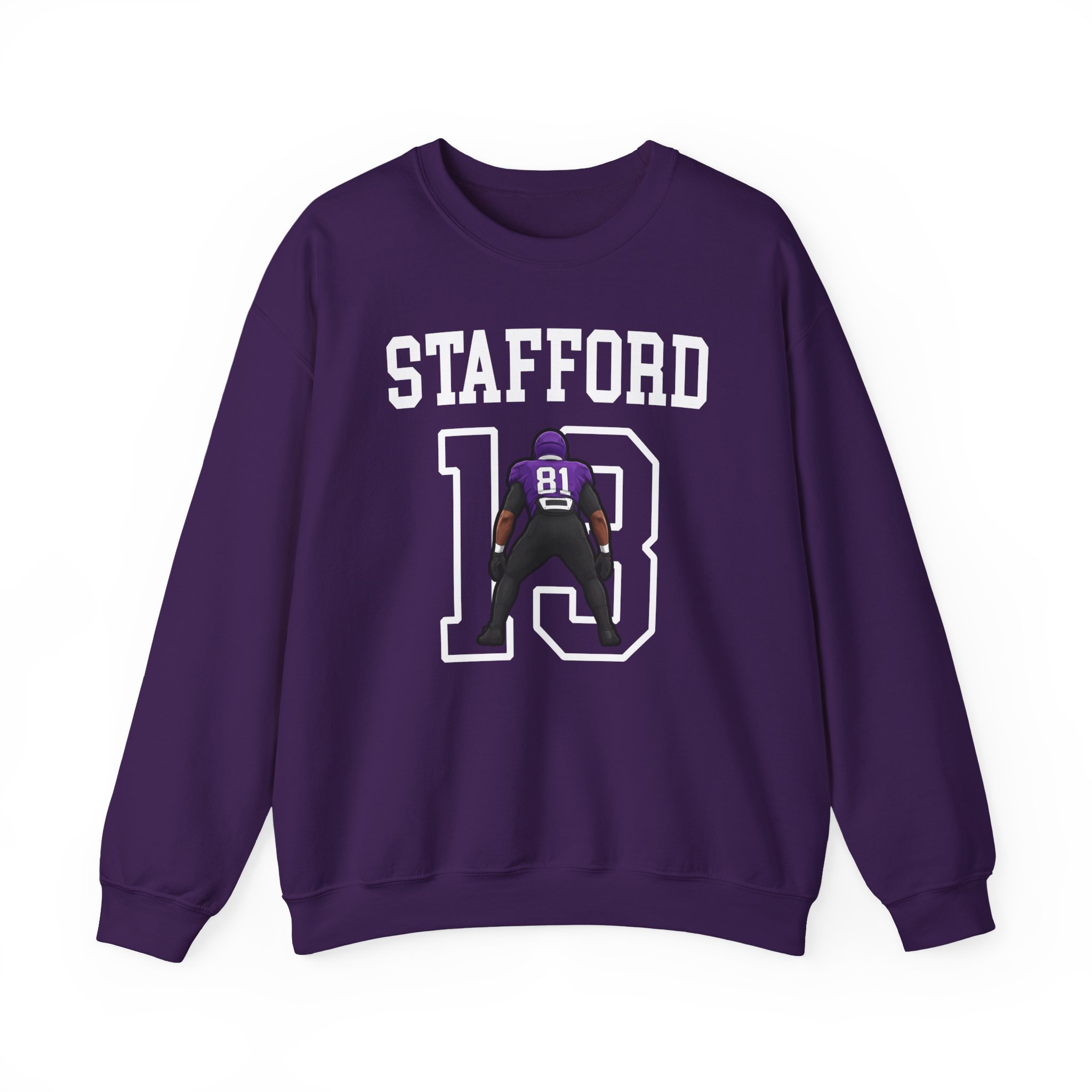 Crewneck Sweatshirt — character_shirsey in Purple
