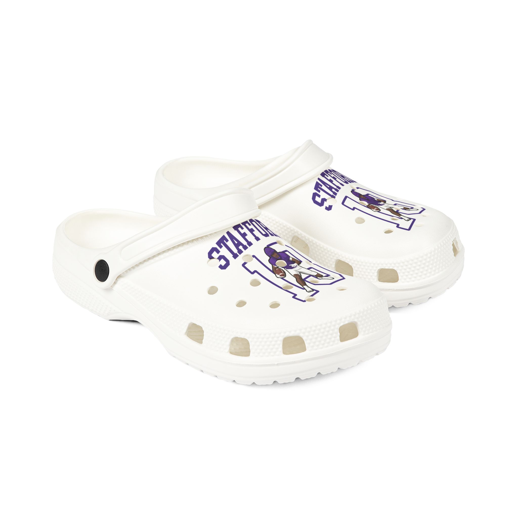 Rubber Clogs — character_shirsey in White