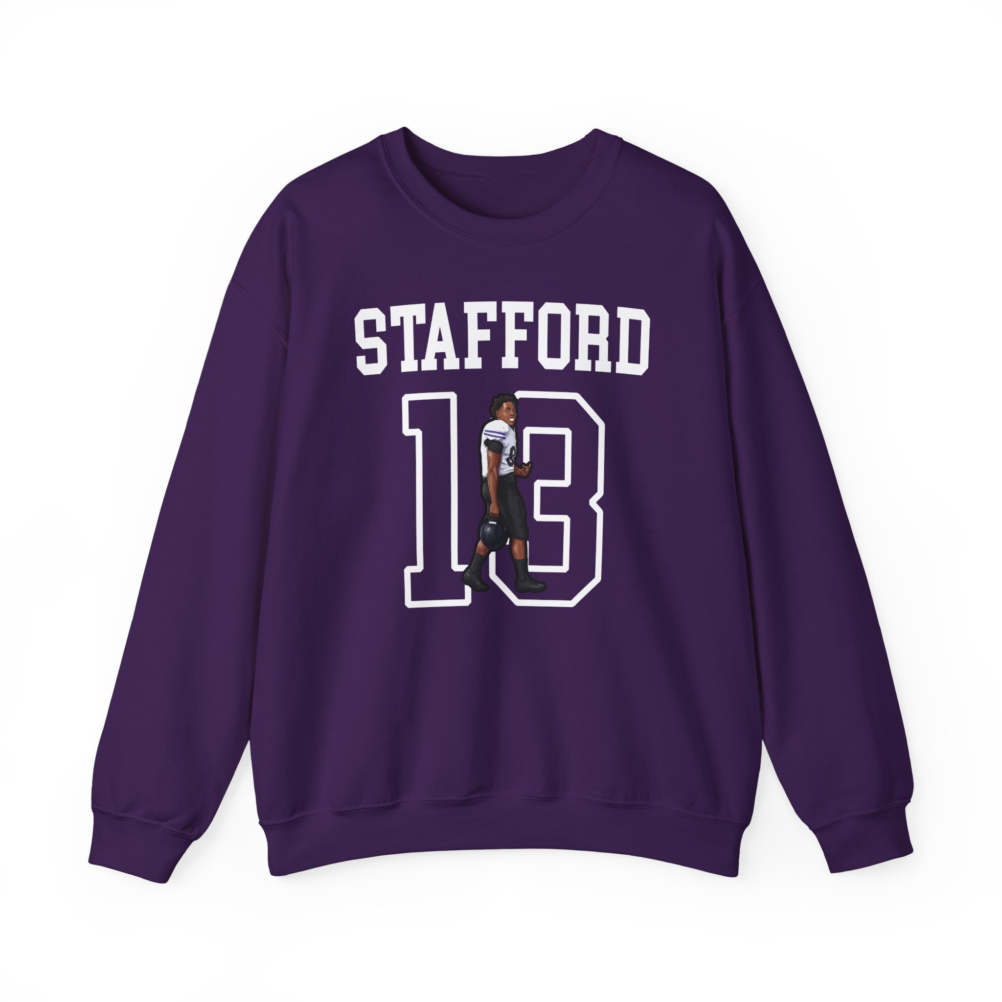 Crewneck Sweatshirt — character_shirsey in Purple