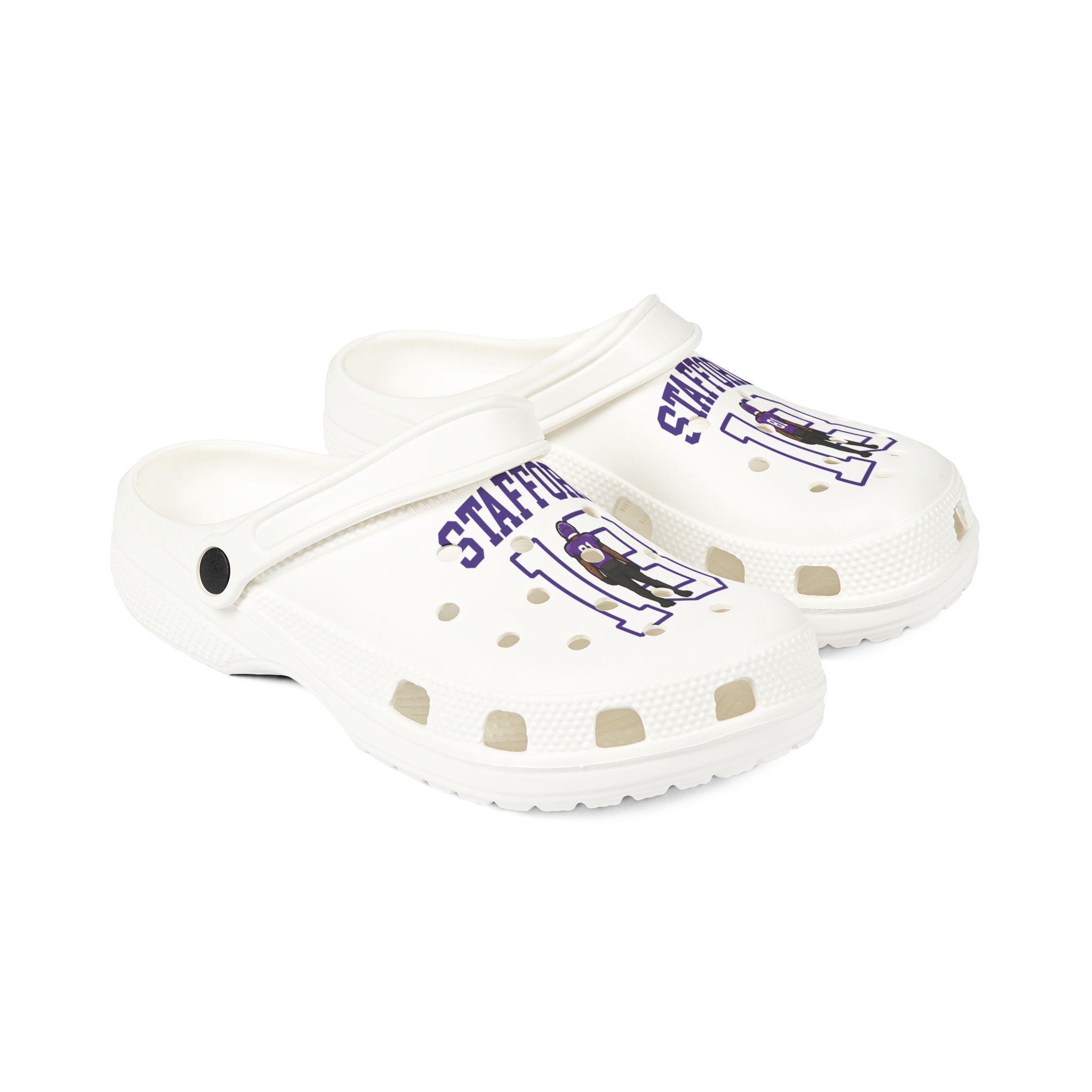 Rubber Clogs — character_shirsey in White