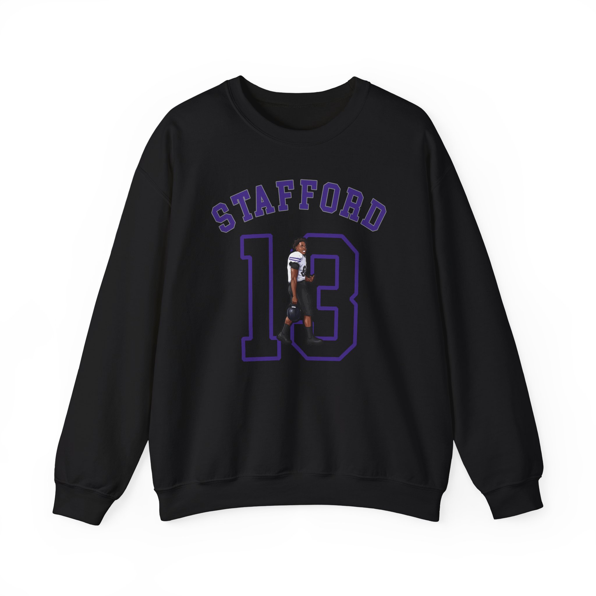 Crewneck Sweatshirt — character_shirsey_arch in Black