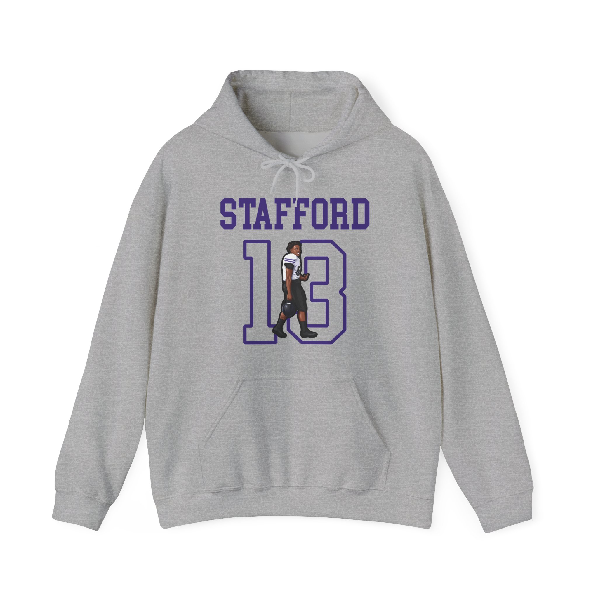 Hoodie — character_shirsey in Grey
