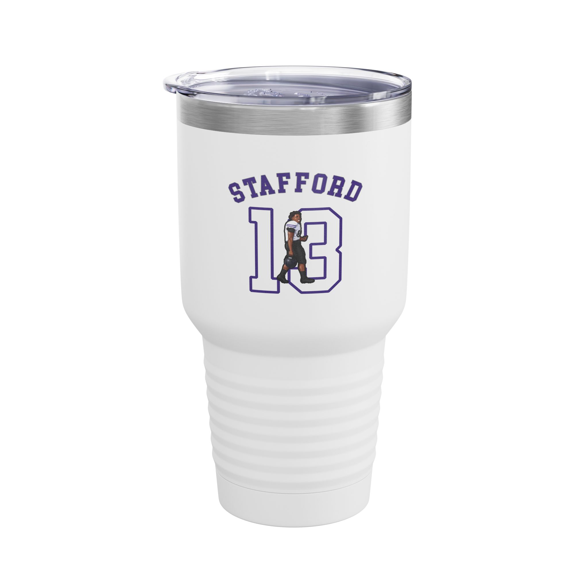 30oz Tumbler — character_shirsey_arch in White