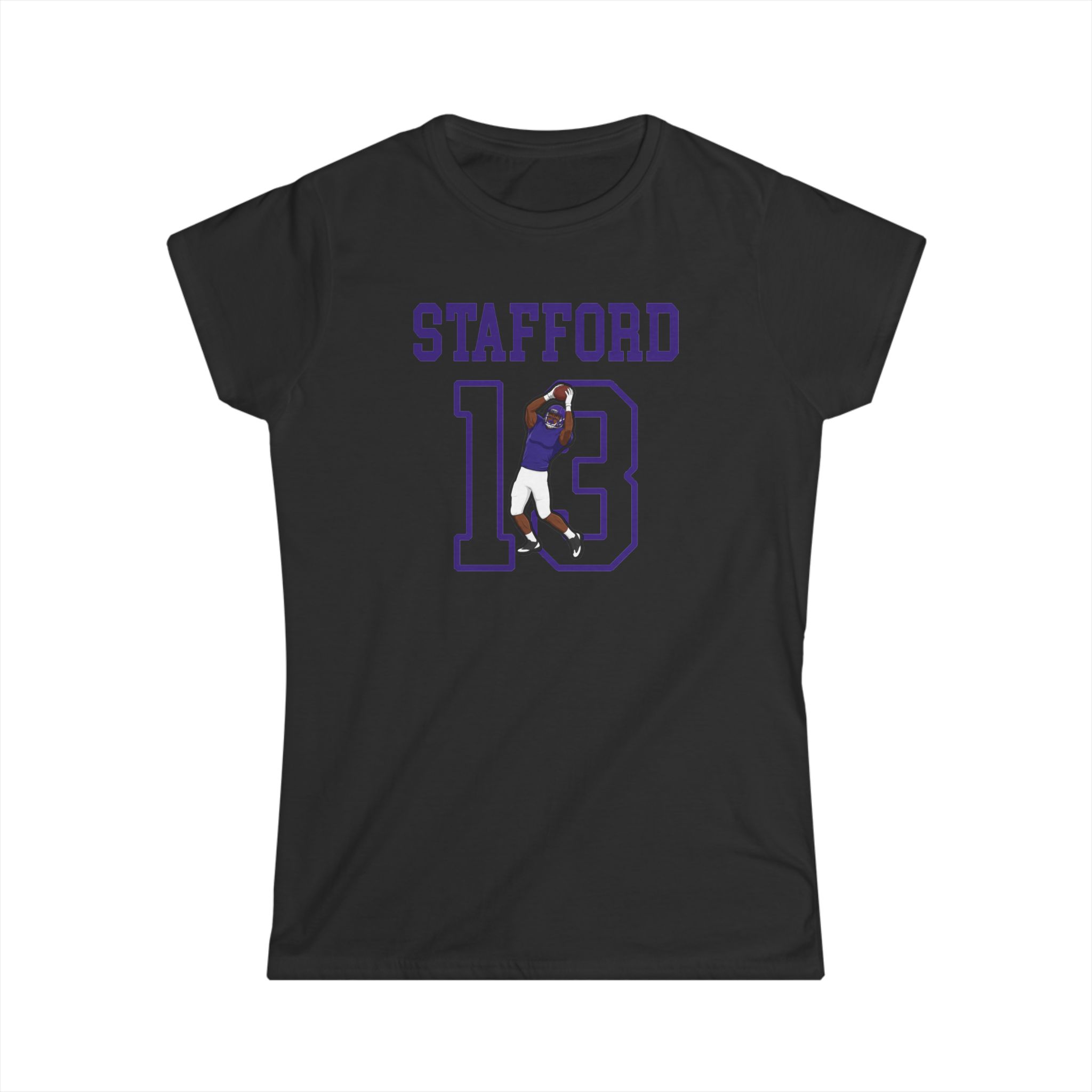 Women's Softstyle Tee — character_shirsey in Black