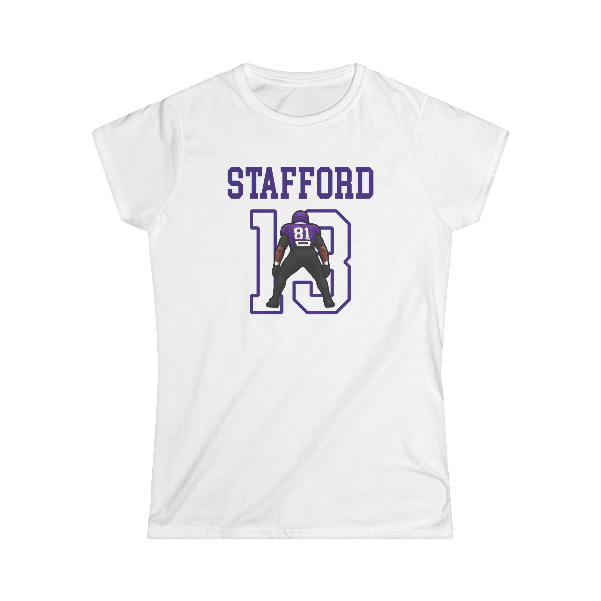 Women's Softstyle Tee — character_shirsey in White
