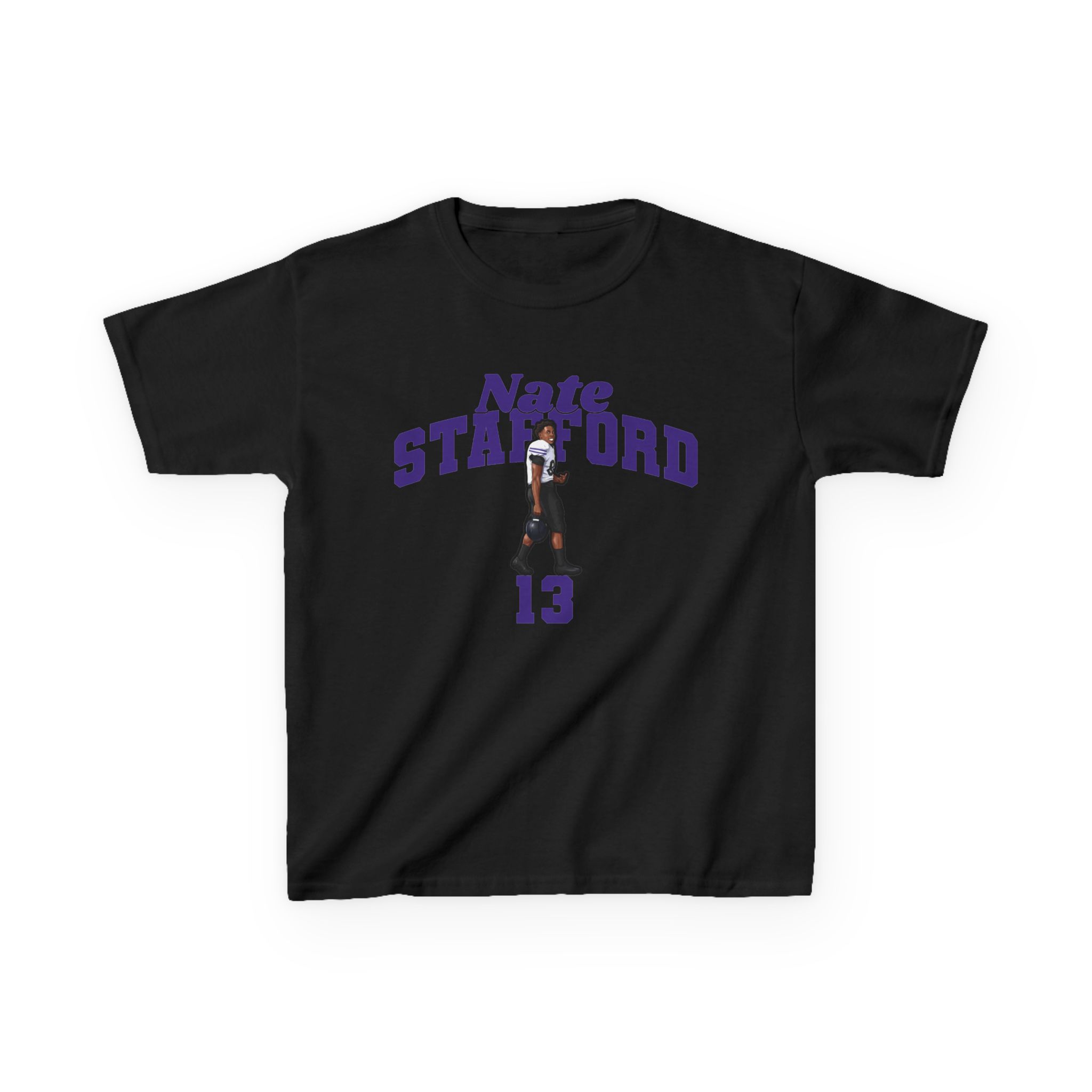 Youth Tee — character_signature_arch in Black