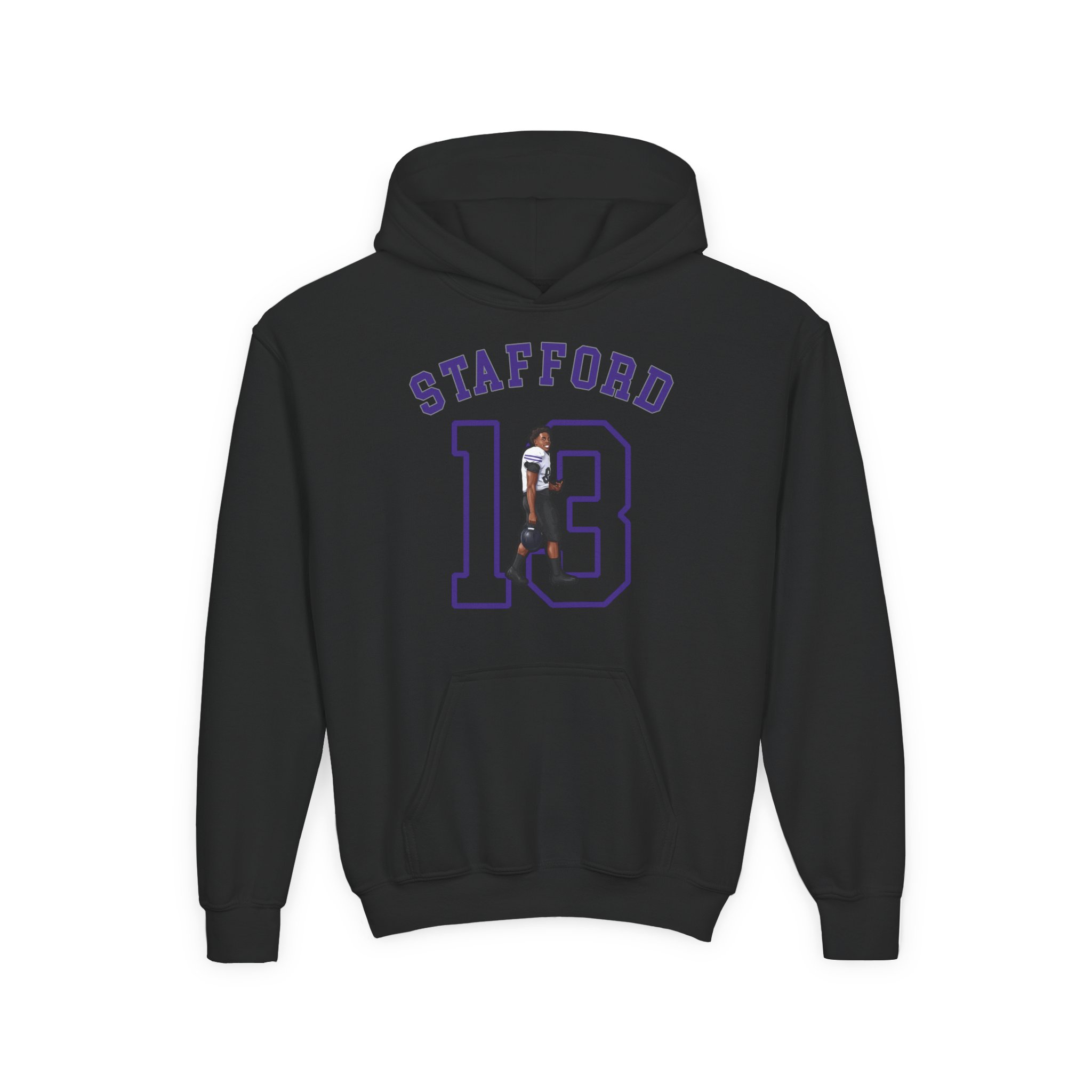 Youth Hoodie — character_shirsey_arch in Black