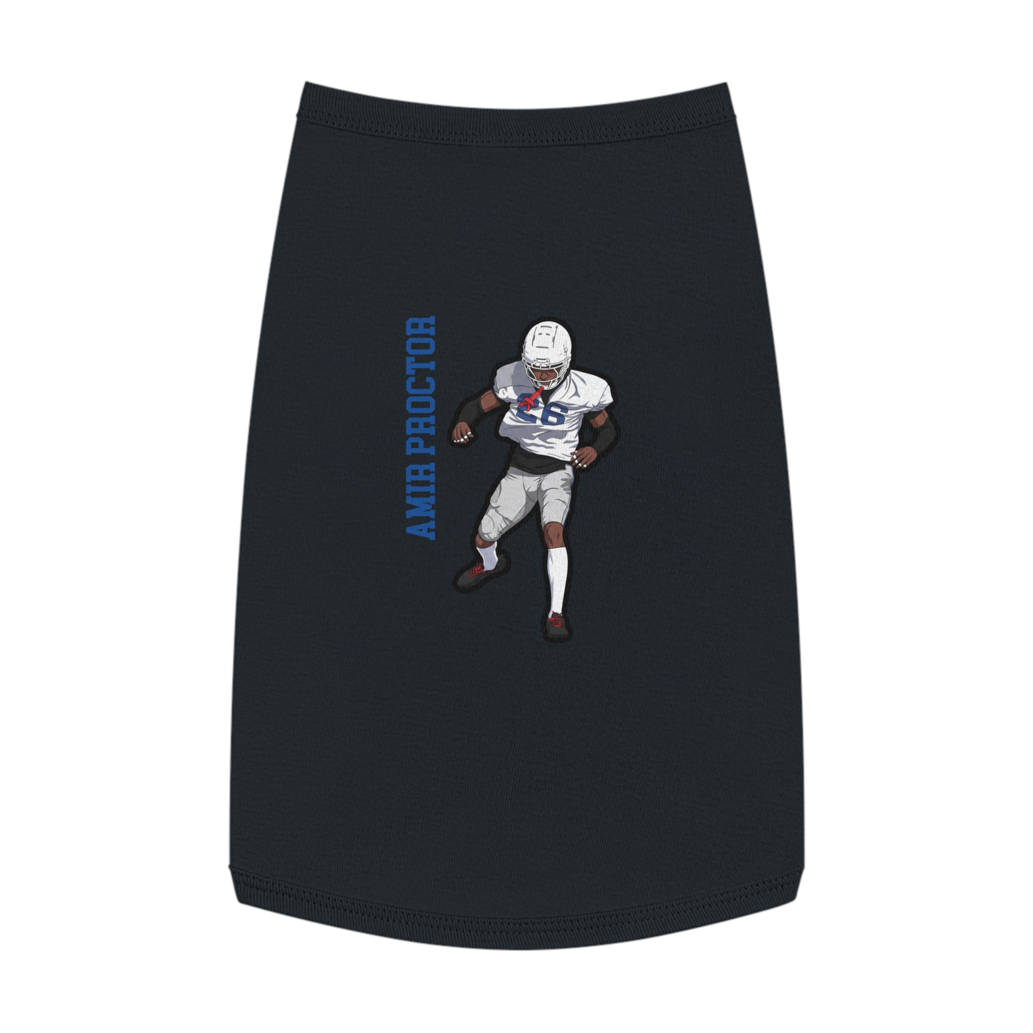 Pet Tank Top — character_name_vertical in White