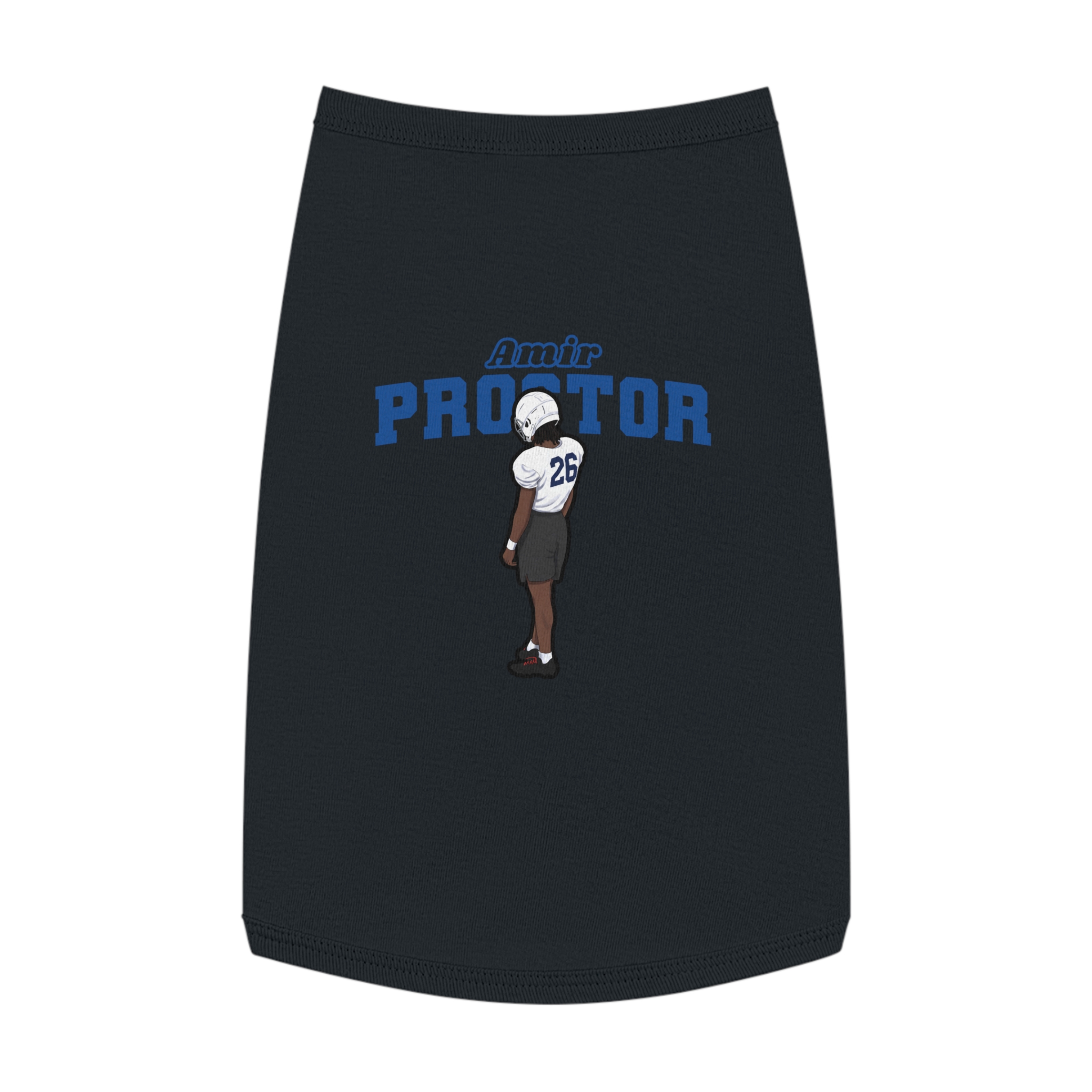 Pet Tank Top — character_name_arch in White