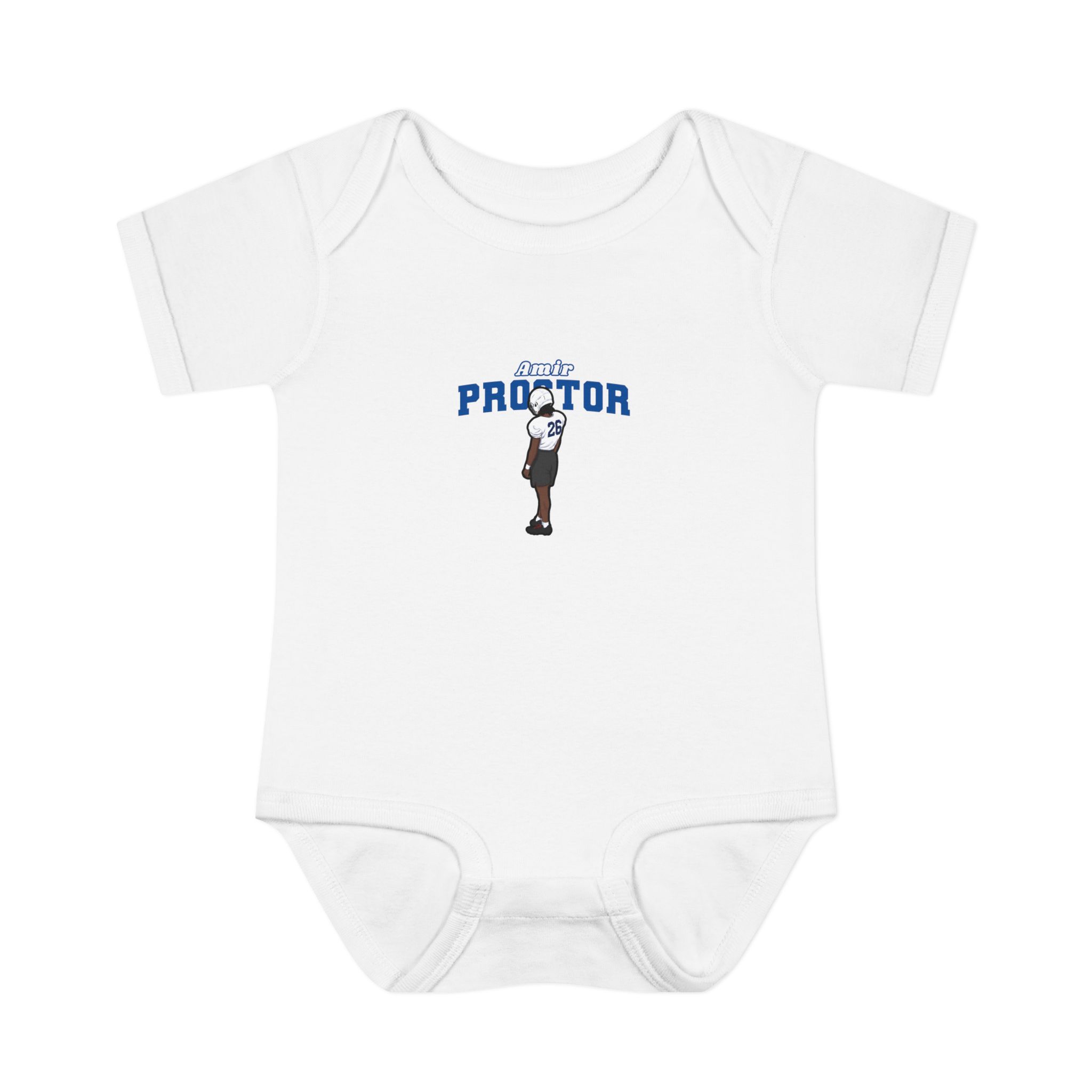 Baby Onesie — character_name_arch in White