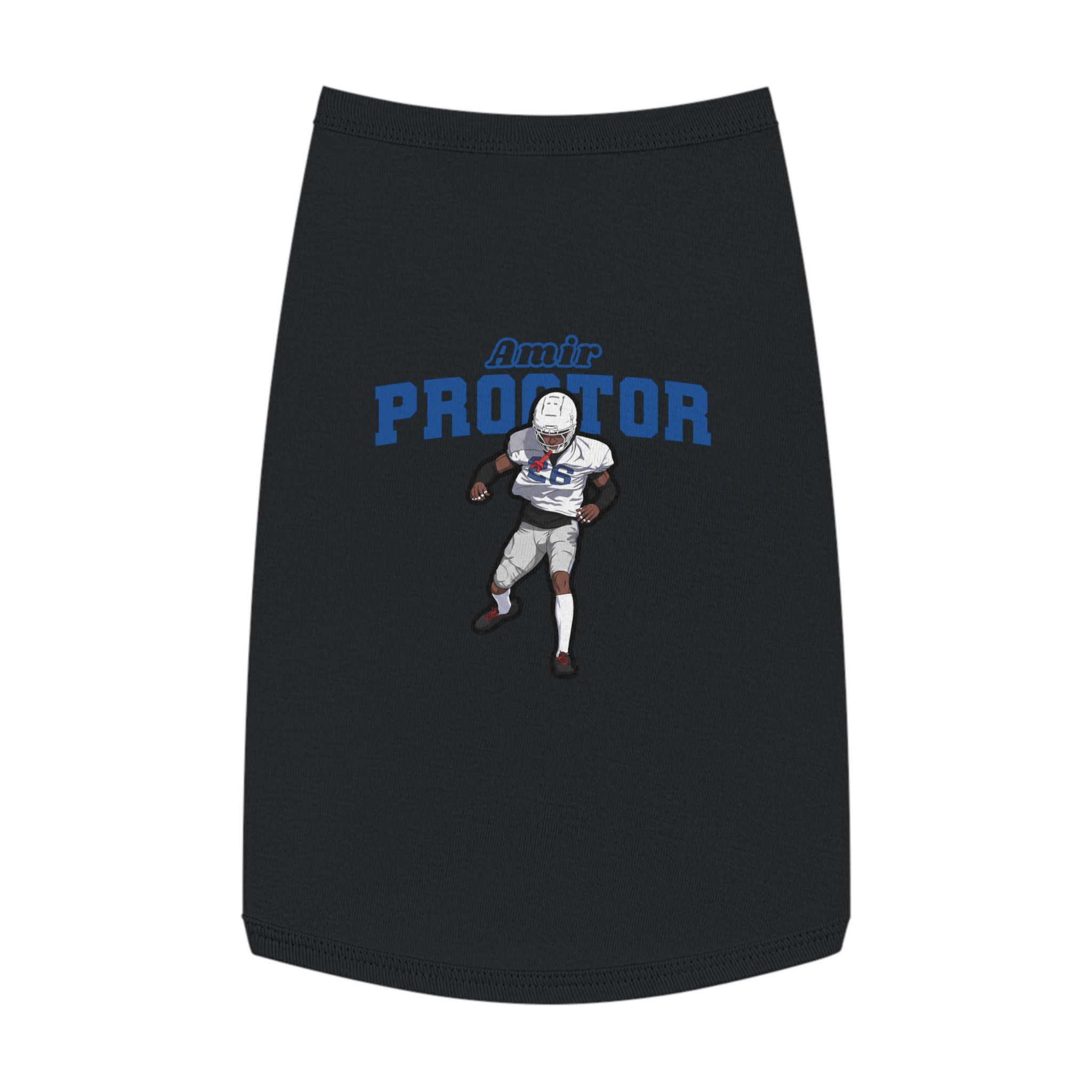 Pet Tank Top — character_name_arch in Black