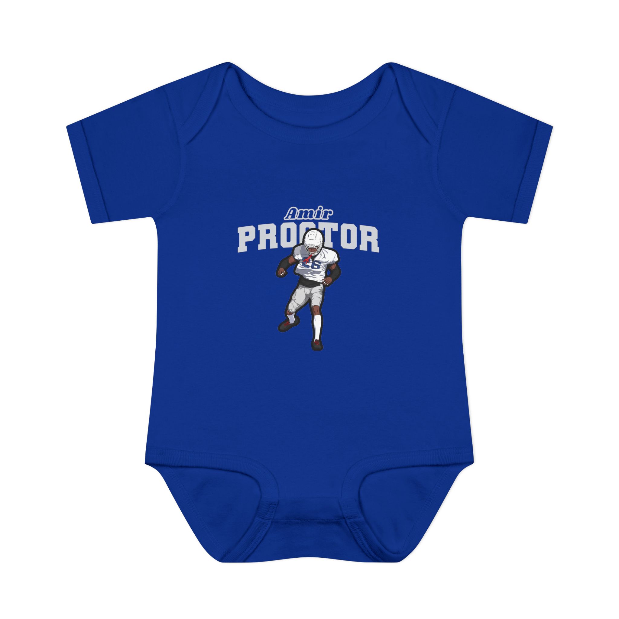 Baby Onesie — character_name_arch in Royal