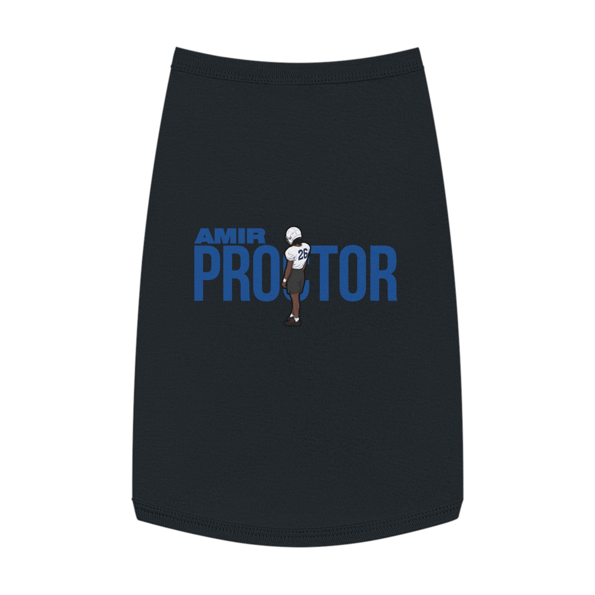 Pet Tank Top — character_player_name in Black