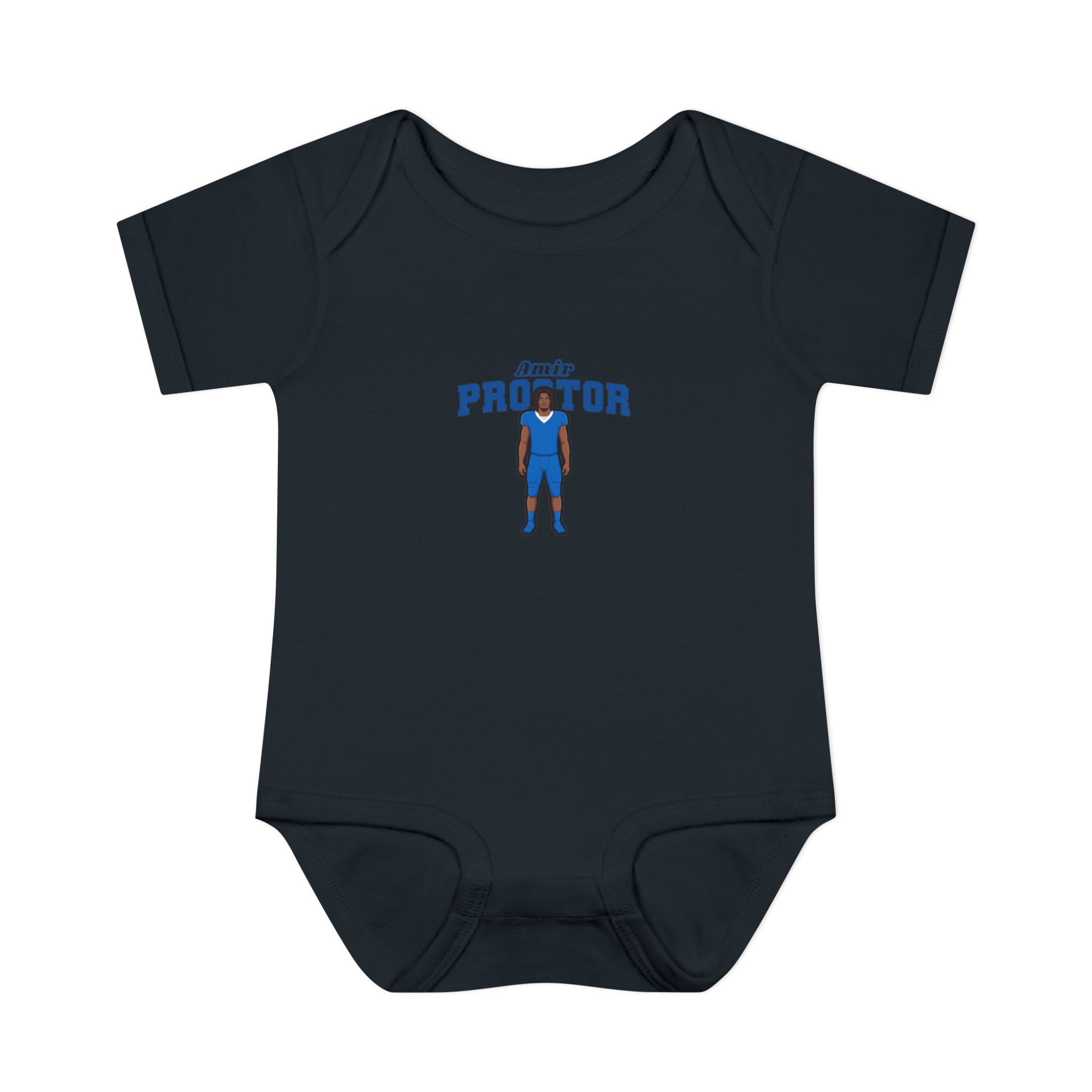 Baby Onesie — character_name_arch in Black