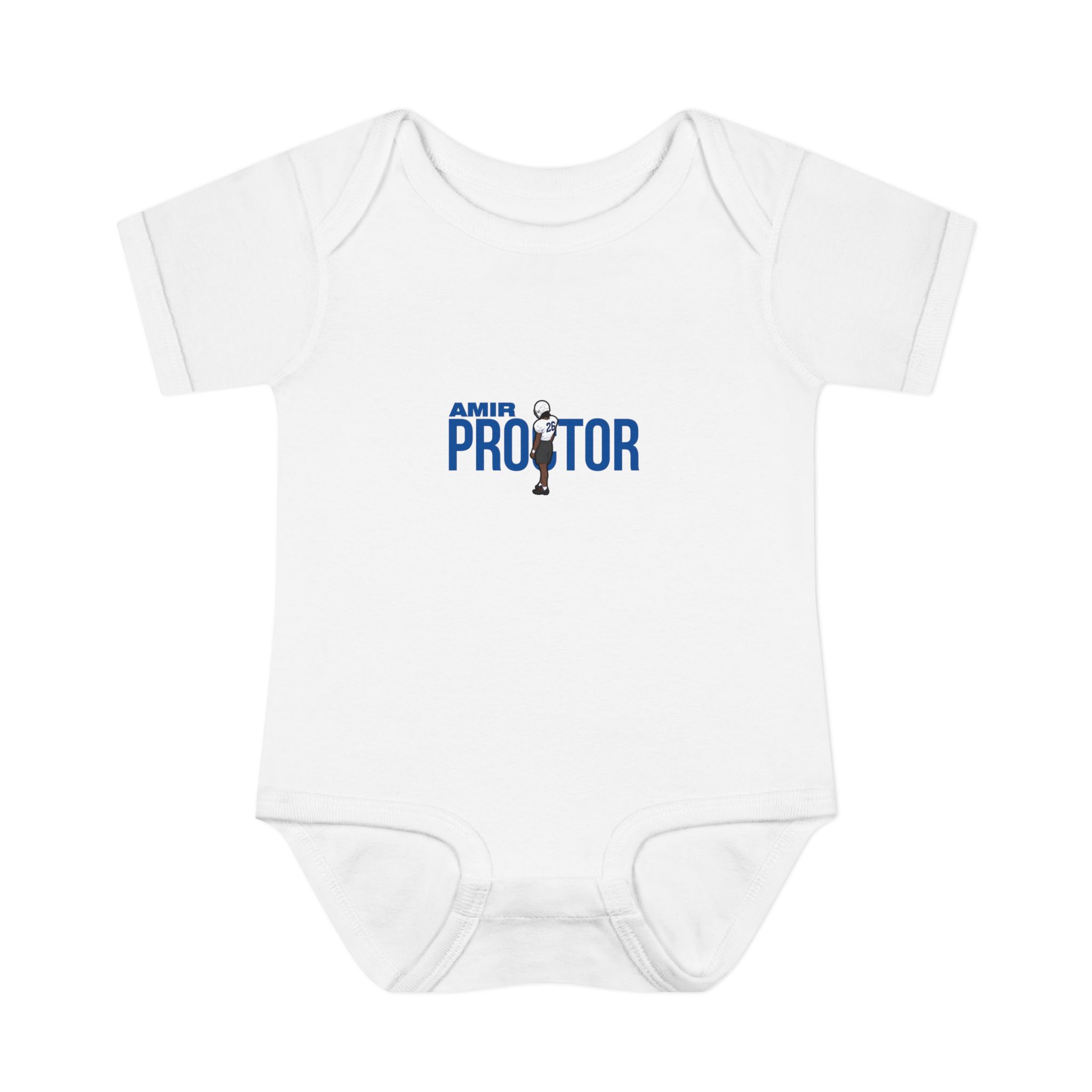 Baby Onesie — character_player_name in White