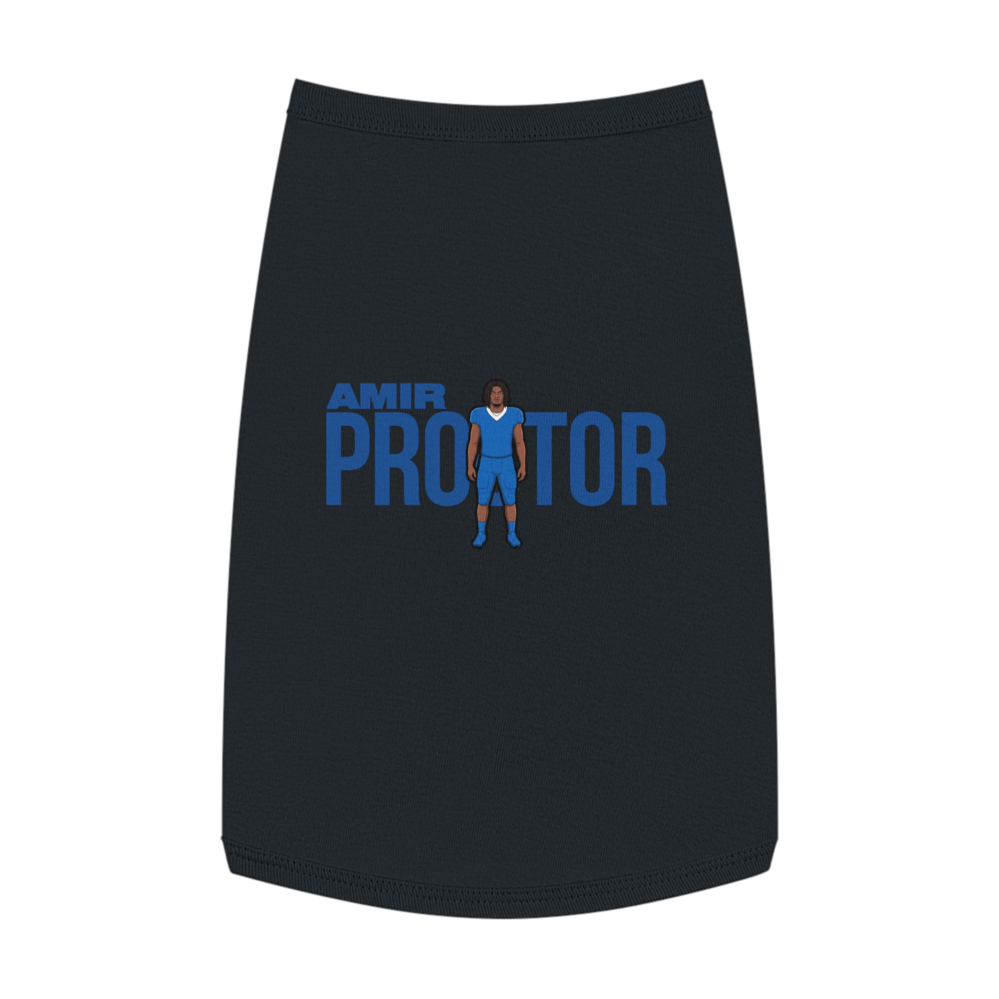 Pet Tank Top — character_player_name in Black