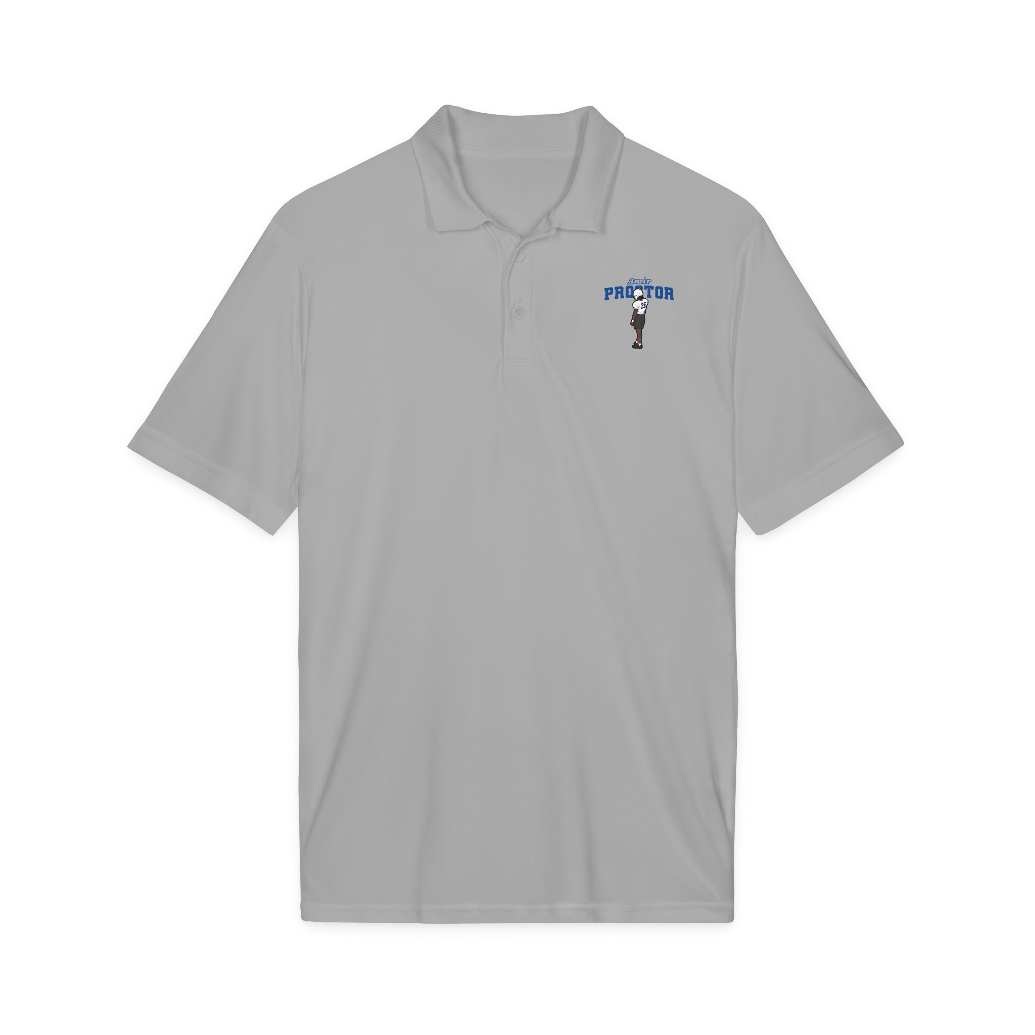 Performance Polo — character_name_arch in Silver