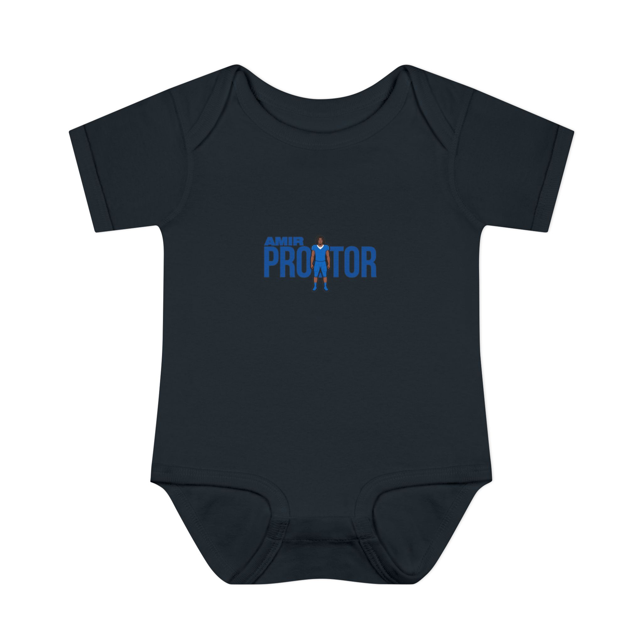 Baby Onesie — character_player_name in Black