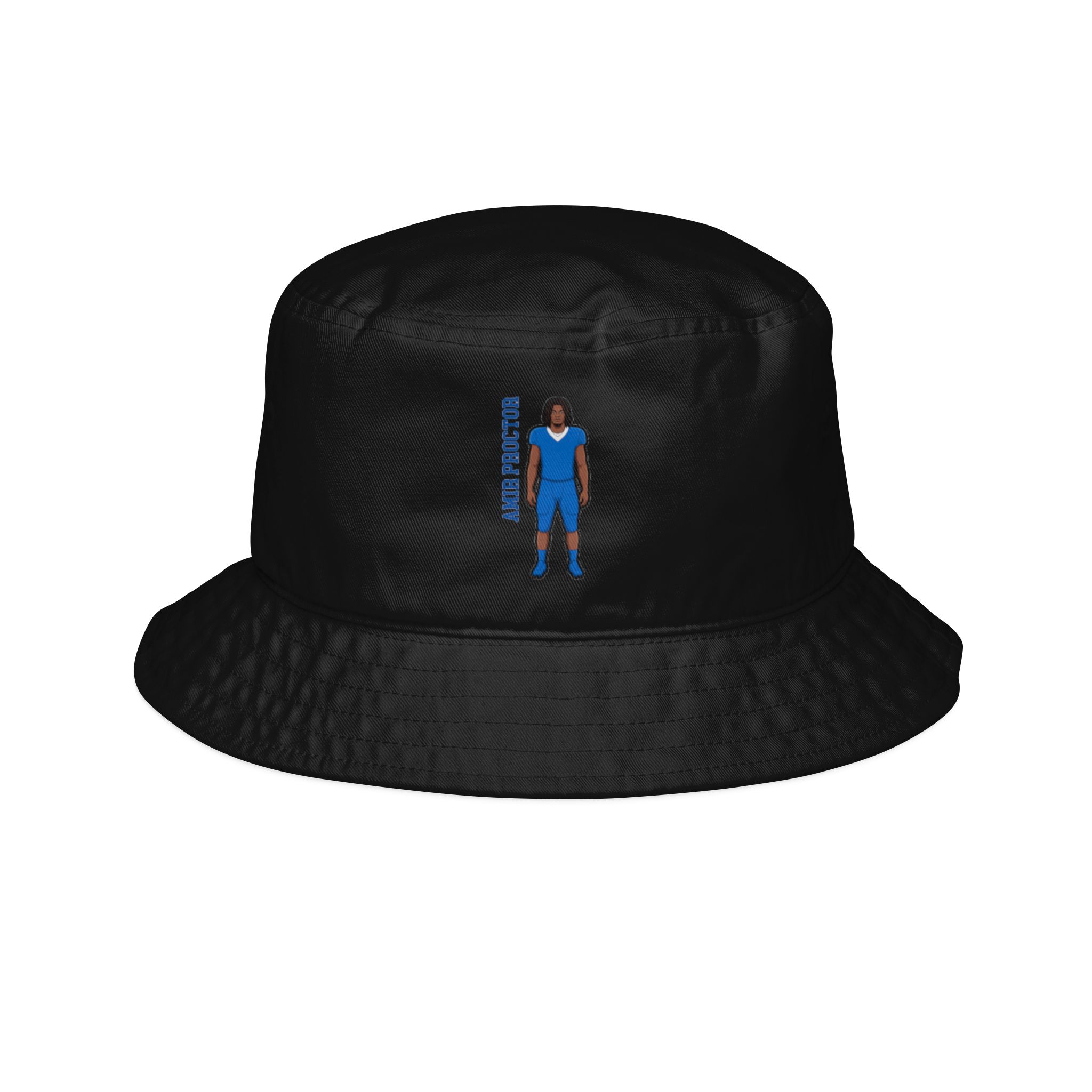 Bucket Hat — character_name_vertical in Black