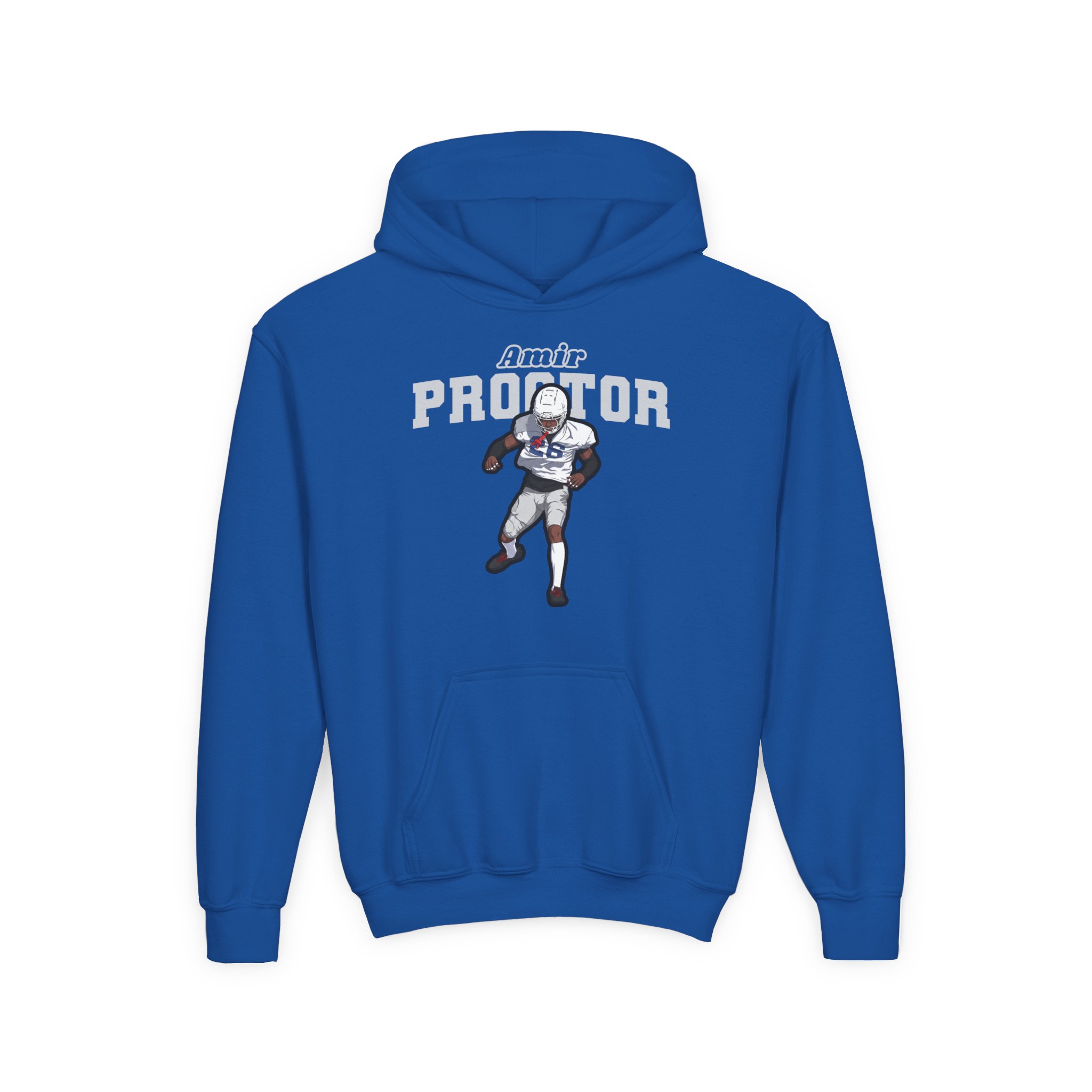Youth Hoodie — character_name_arch in Royal